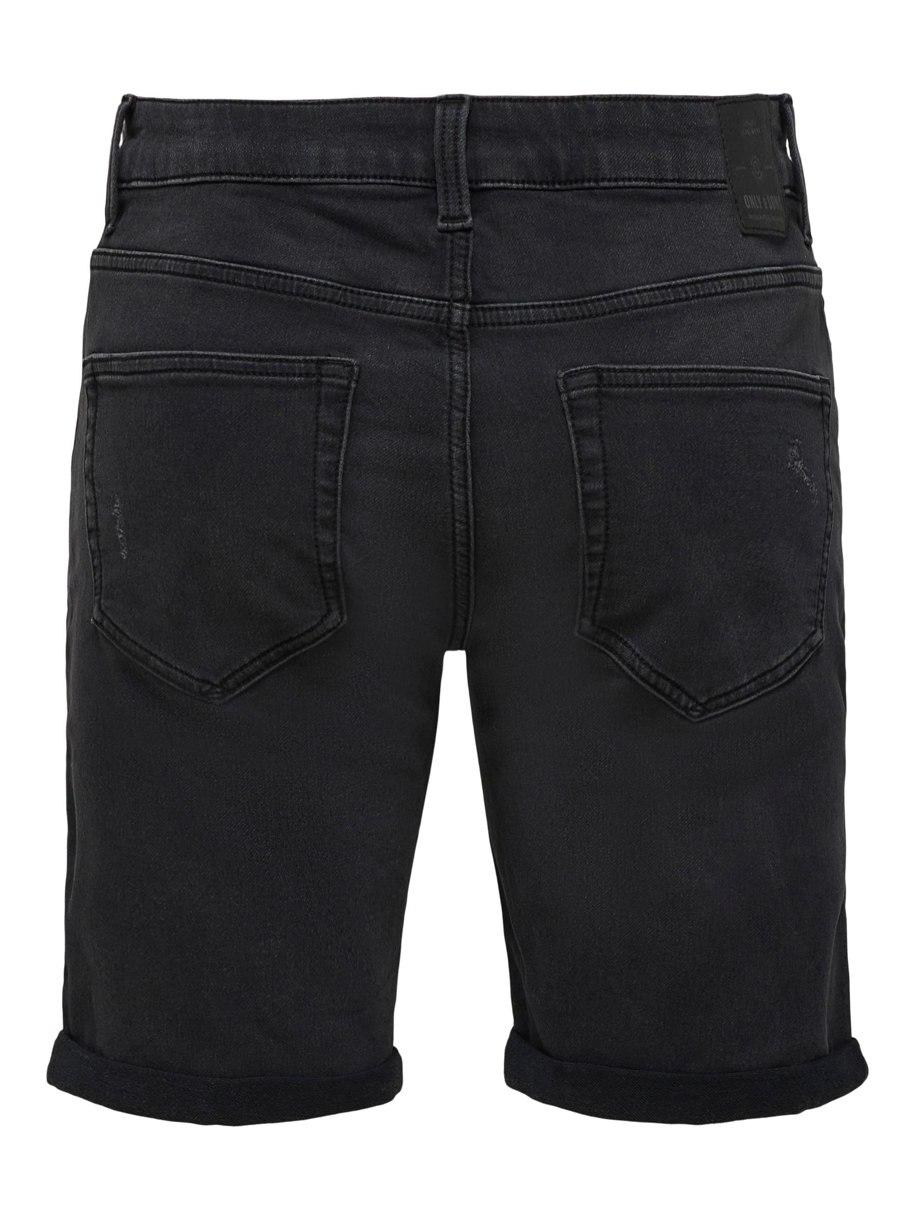 Only & Sons Jeansshort ONSPLY BLACK DAMAGE JOG PK 1892