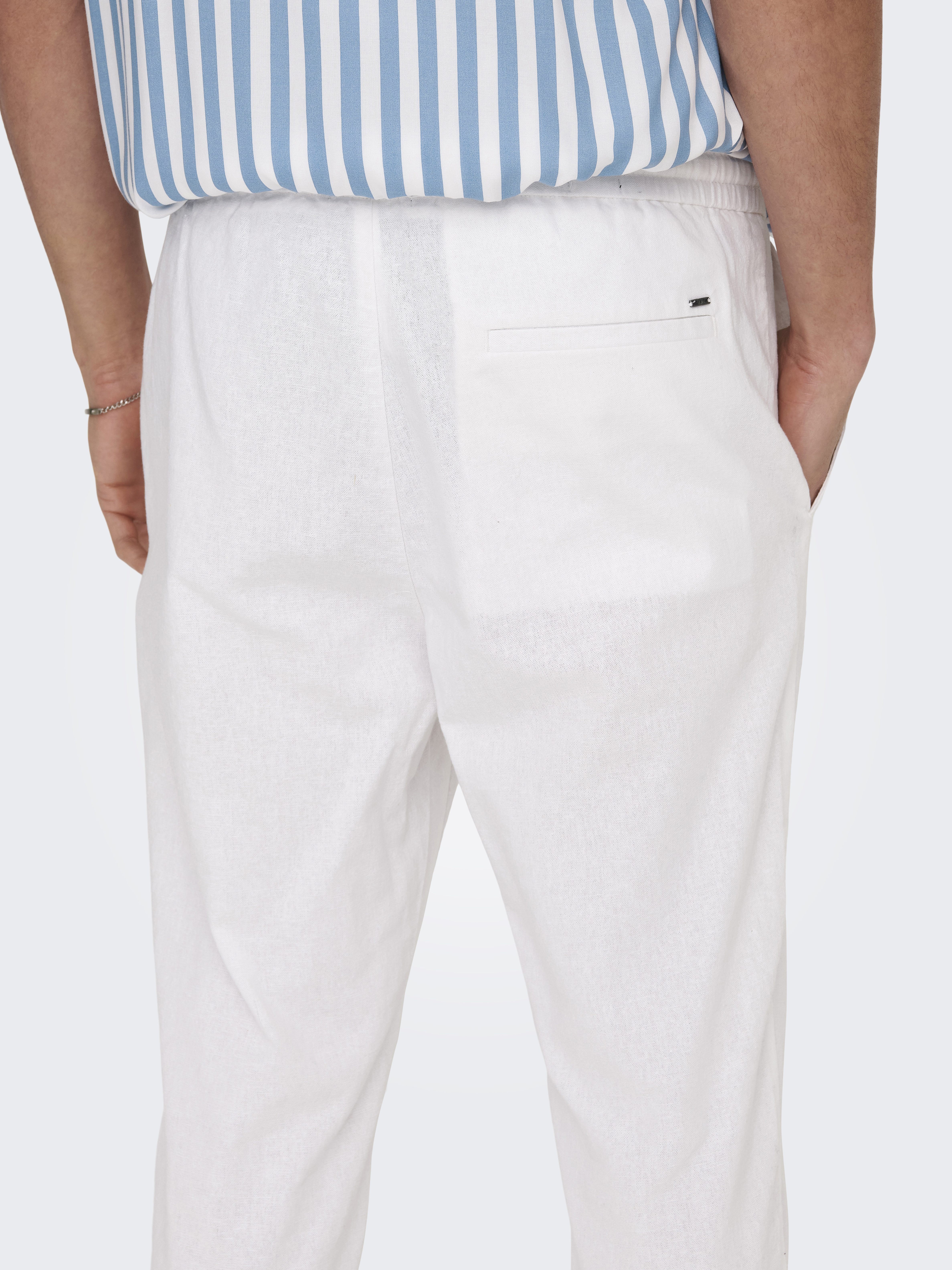Only & Sons Linenhose ONSLINUS CROP 0007 COT LIN PNT