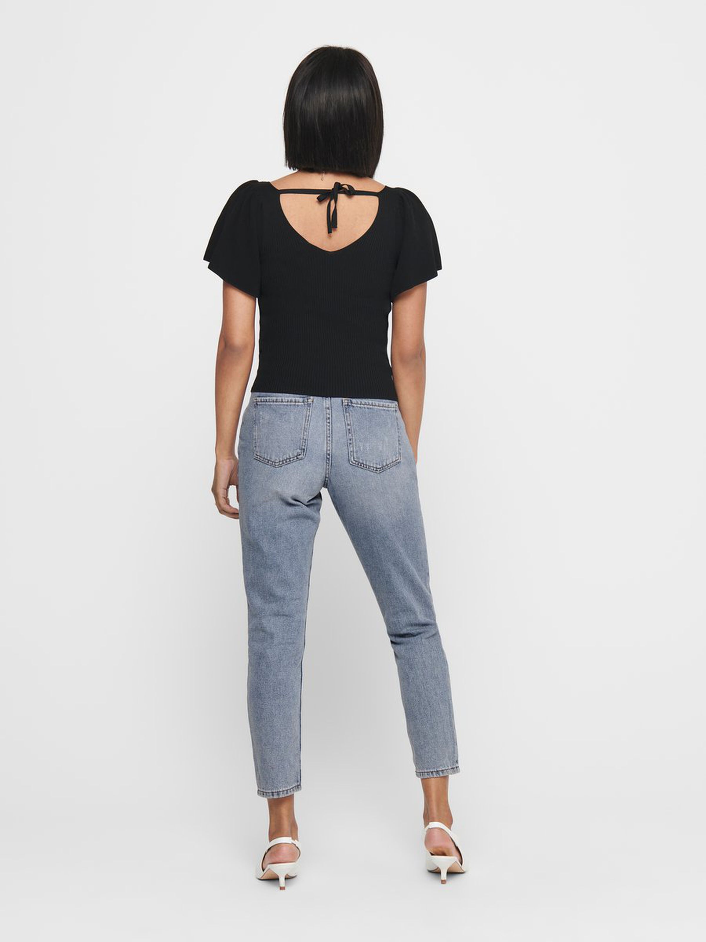 Only T-Shirt  ONLLEELO SS BACK PULLOVER KNT 