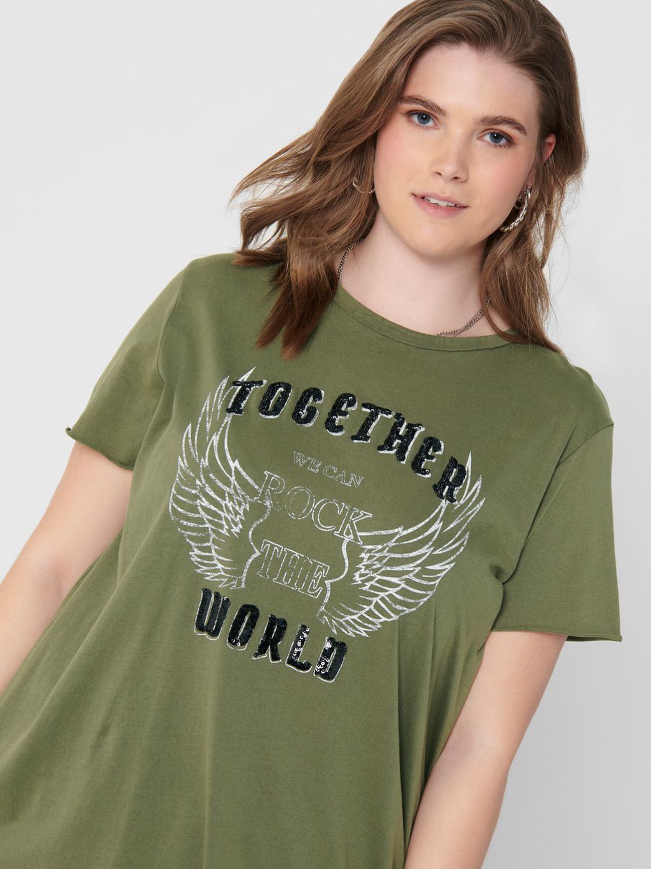Carmakoma Kleid CARNESS LIFE SS TUNIC TEE A SHAPE