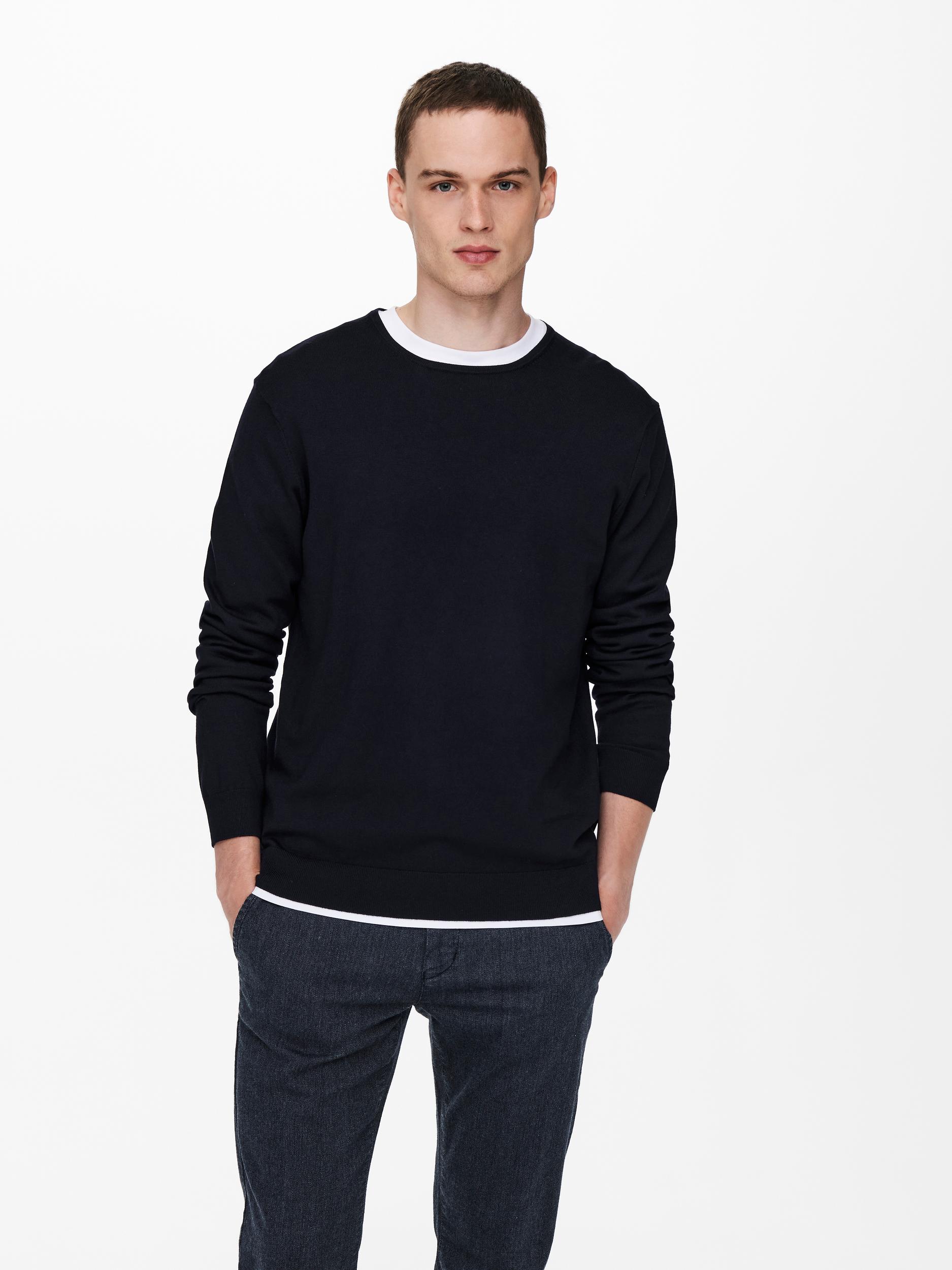 Only & Sons Pullover ONSWYLER LIFE LS CREW KNIT NOOS
