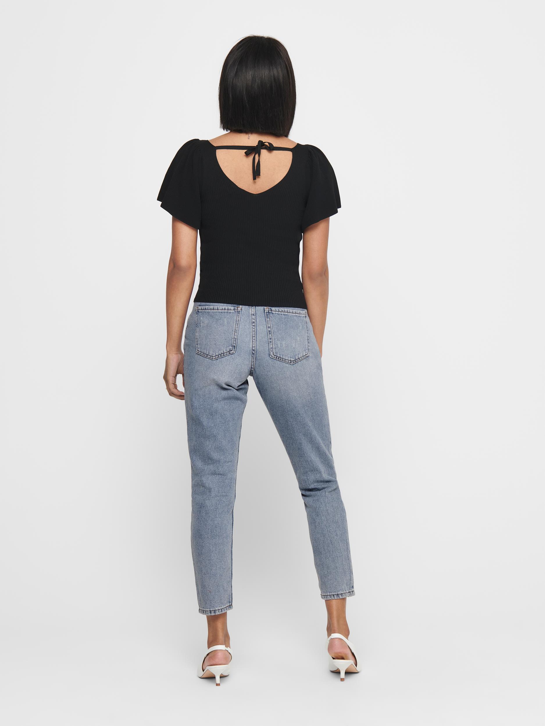 Only T-Shirt  ONLLEELO SS BACK PULLOVER KNT 