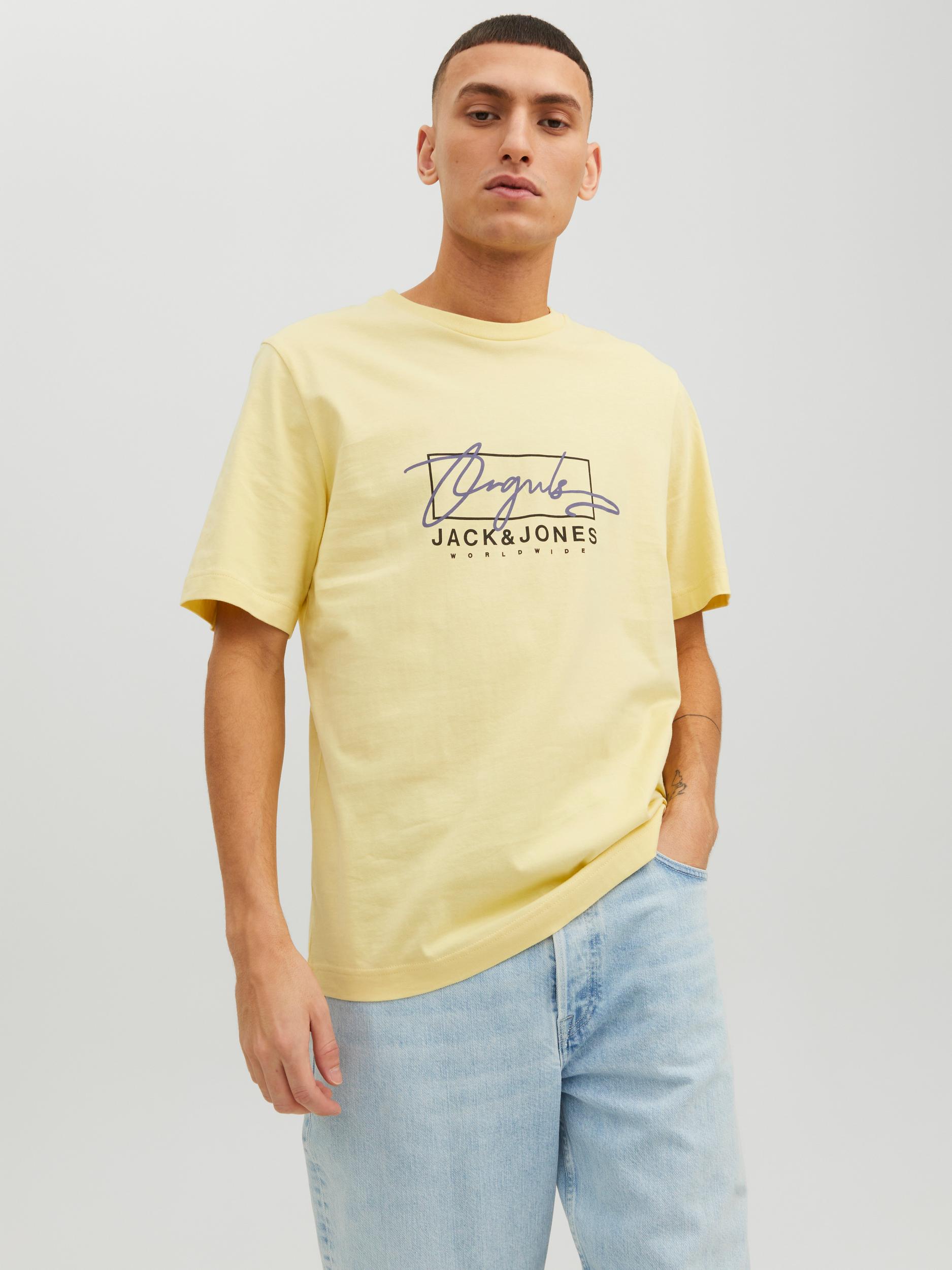 JACK & JONES T-SHIRT JORSPLASH BRANDING TEE SS CREW NECK