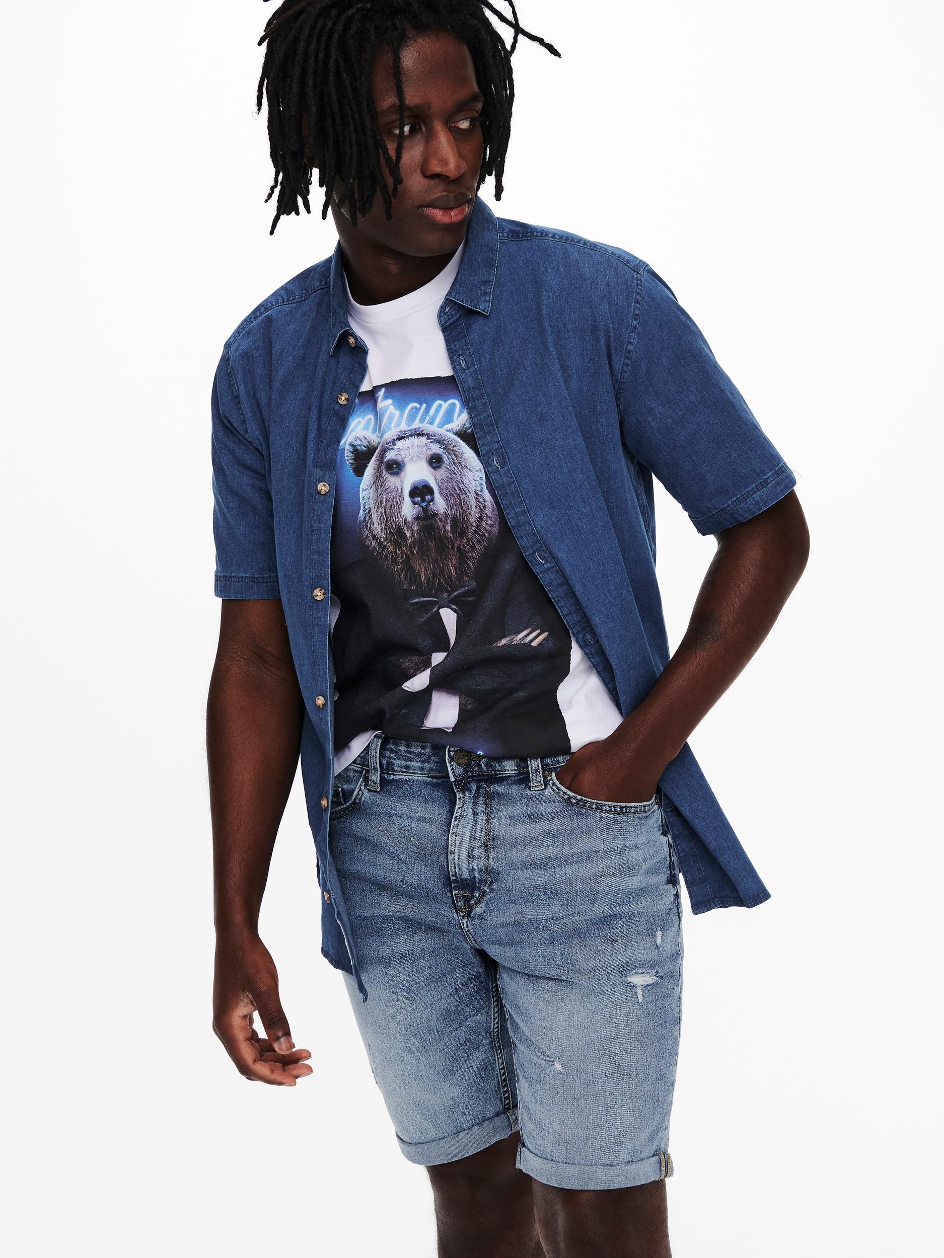 Only & Sons Shorts ONSPLY LIFE BLUE SHORTS PK 9567 NOOS