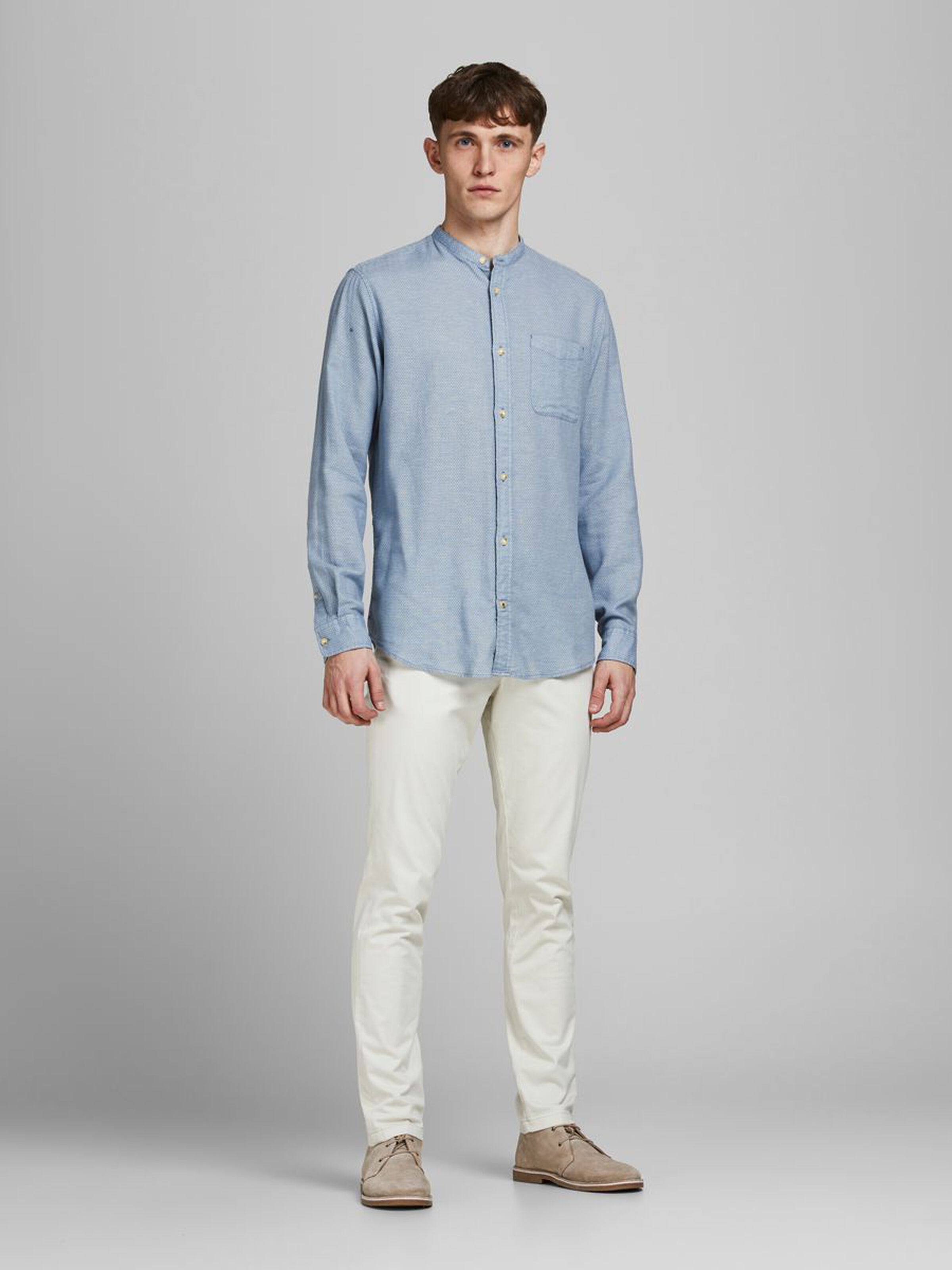 Jack & Jones Hemd JPRBLUSUMMER CHESTER BAND SHIRT LS