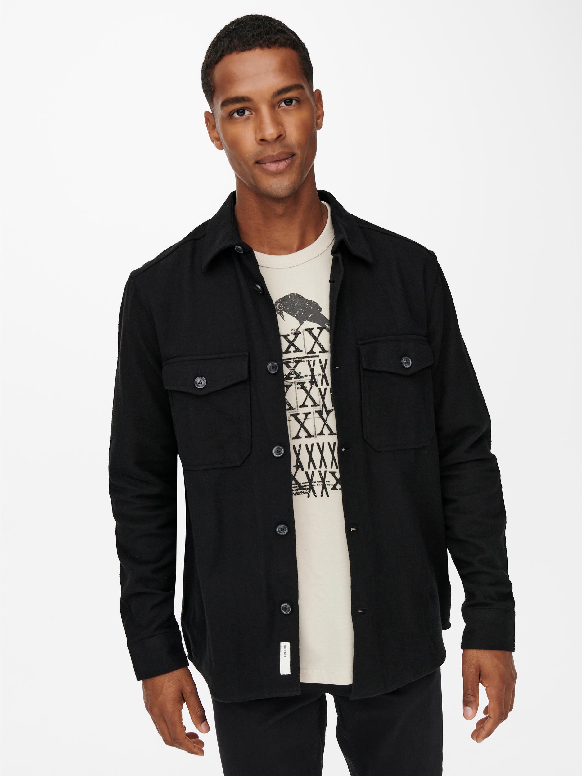 Only & Sons Hemdjacke ONSMILO LS SOLID OVERSHIRT NOOS