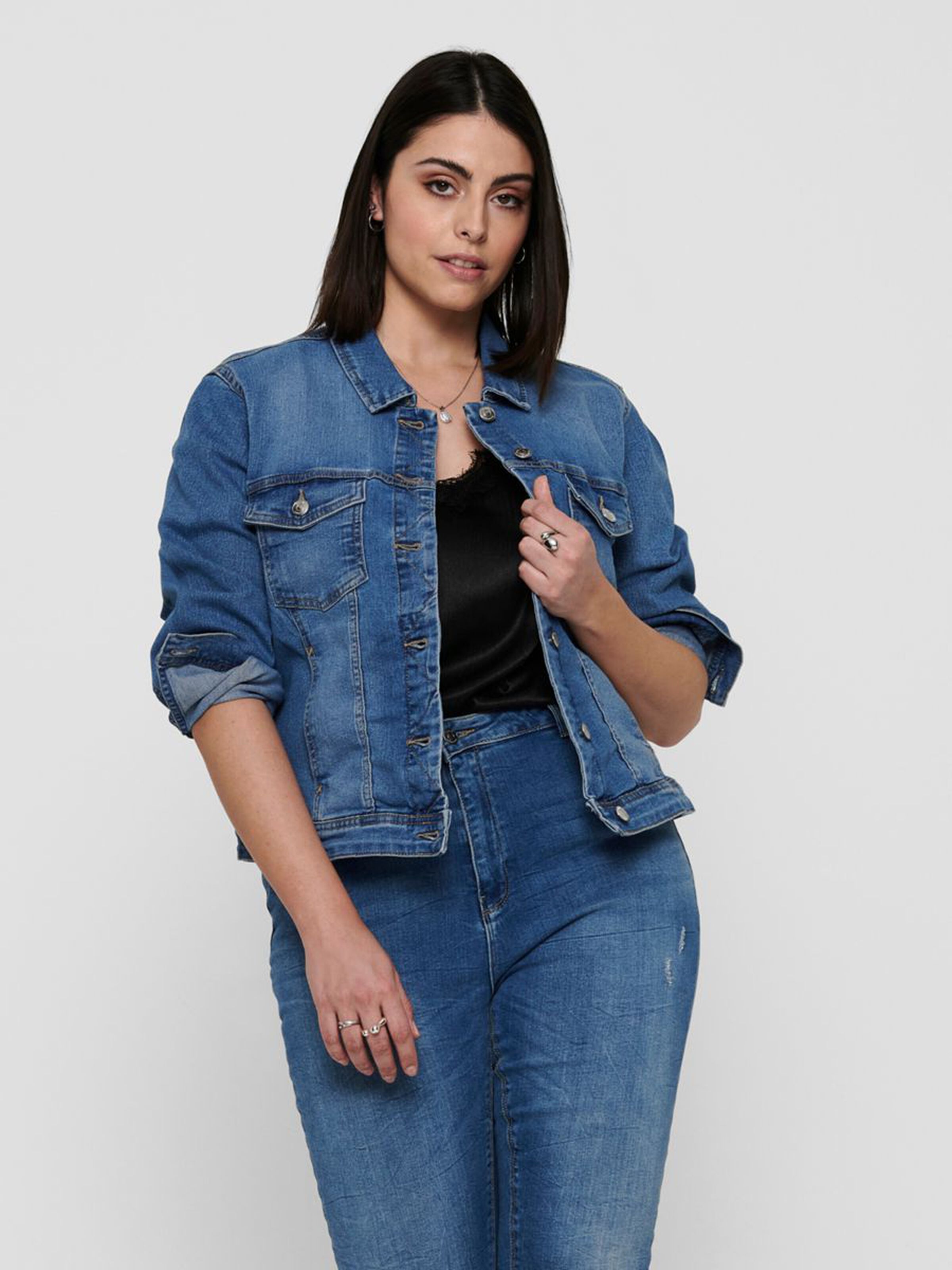 Carmakoma Jeansjacke CARWESPA LIFE DENIM JACKET LBD