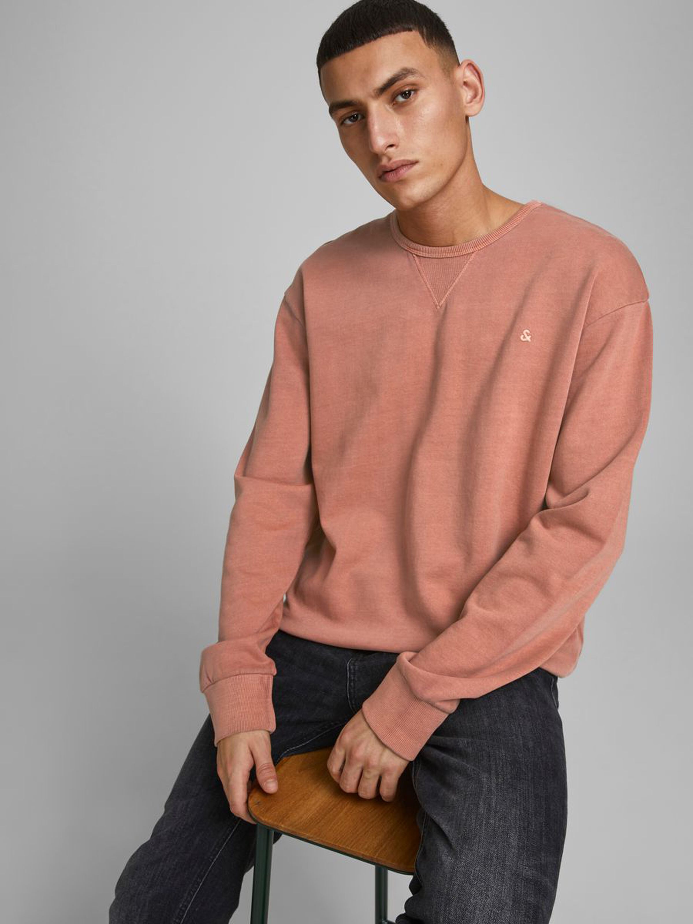 Jack & Jones Sweat Shirt JJEWASHED SWEAT CREW NECK