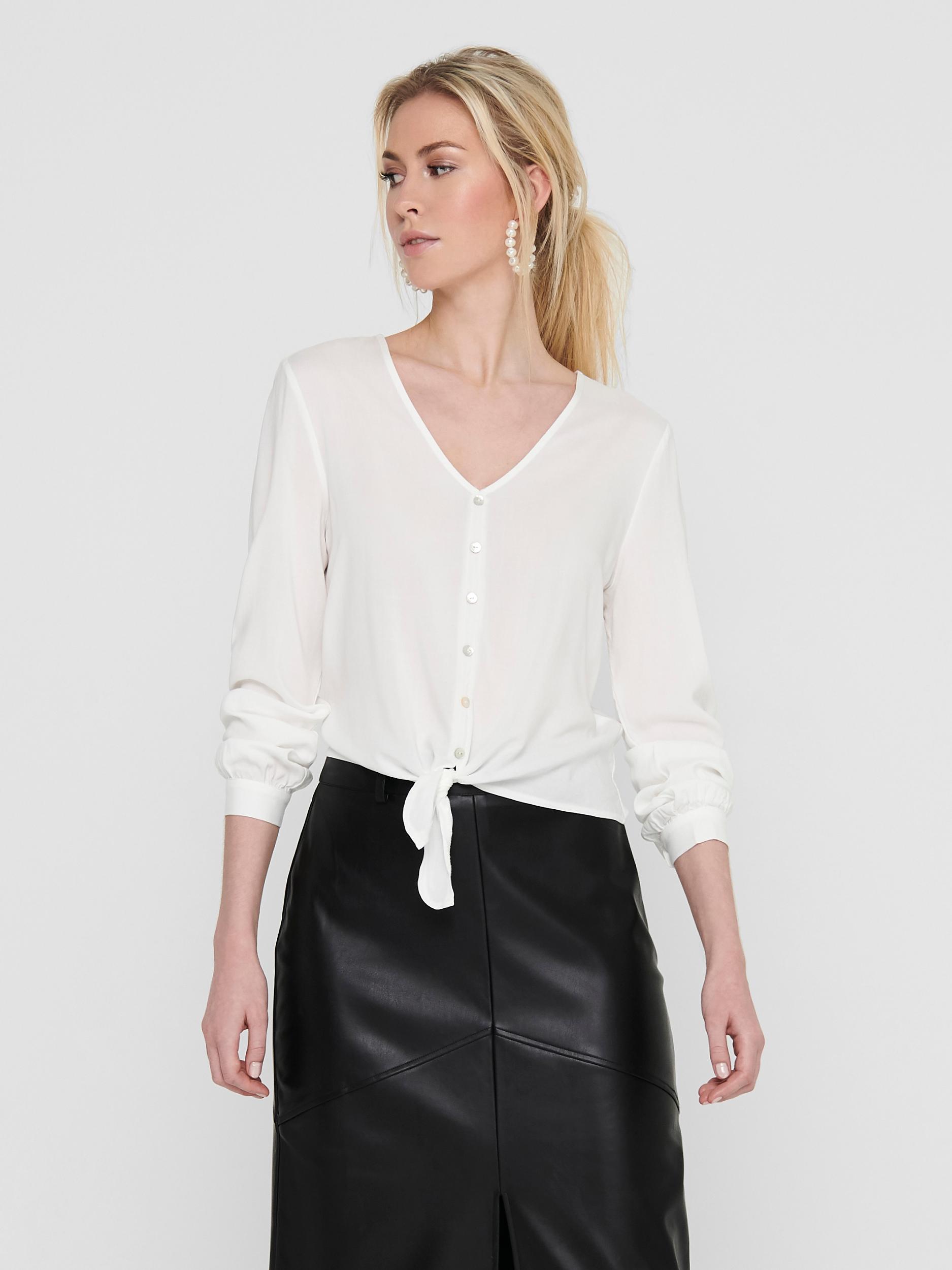Only T-Shirt ONLNINA LIFE LS TIE SHIRT