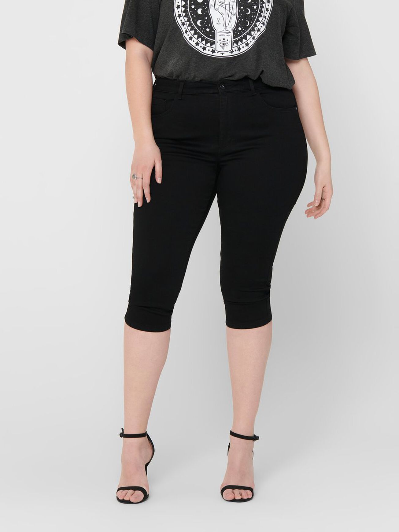 Carmakoma Caprihose CARAUGUSTA LIFE HW SKINNY KNICKERS BLACK