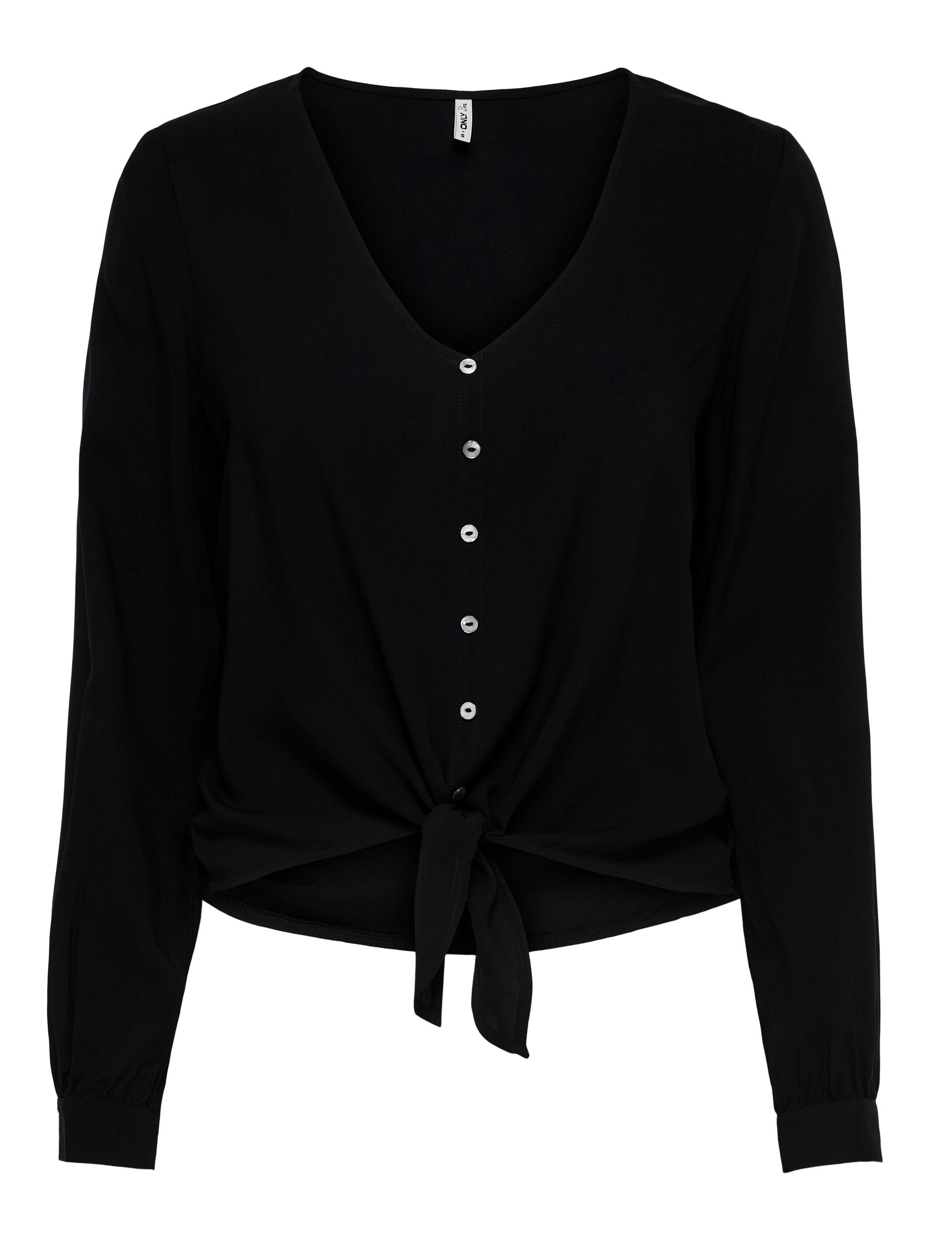 Only T-Shirt ONLNINA LIFE LS TIE SHIRT