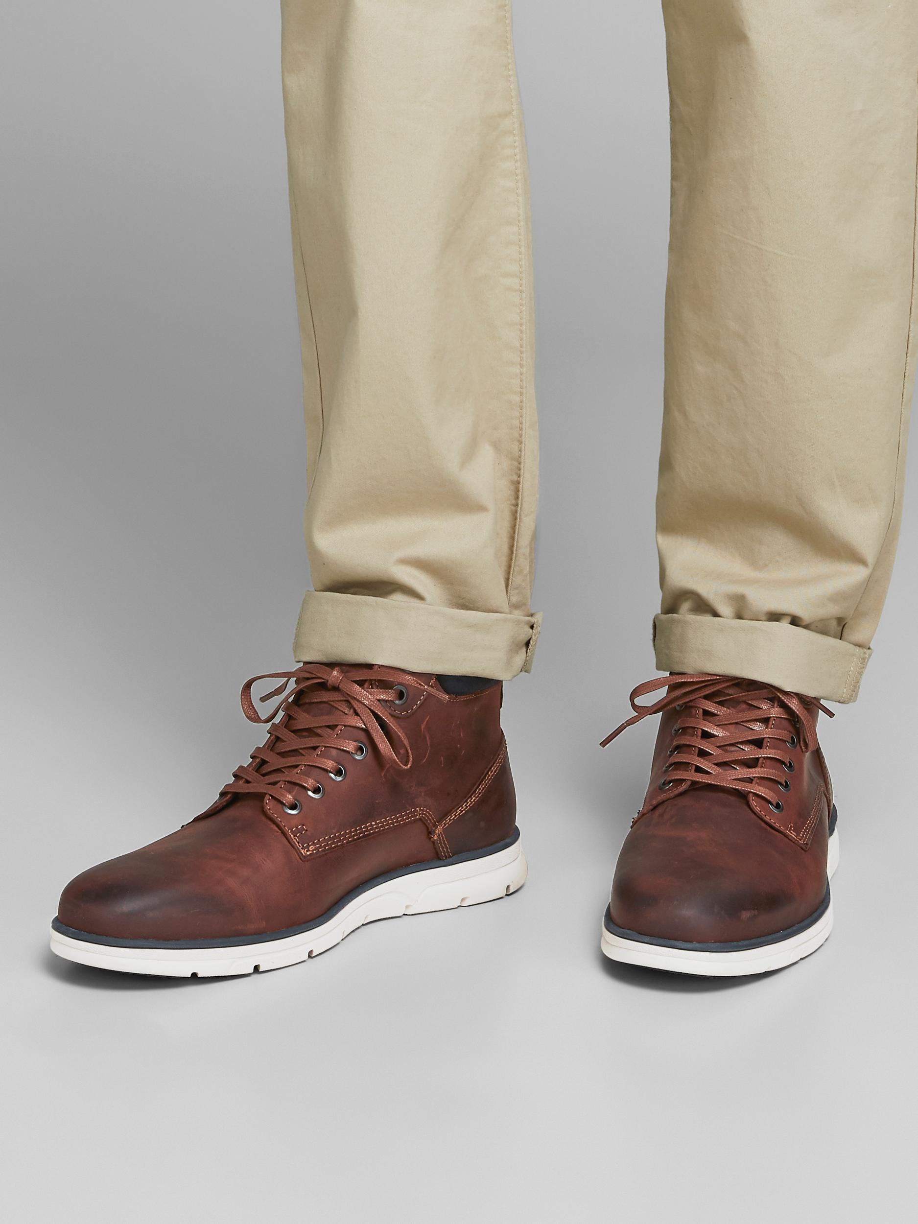 Jack & Jones JFWTUBAR LEATHER BRANDY SH