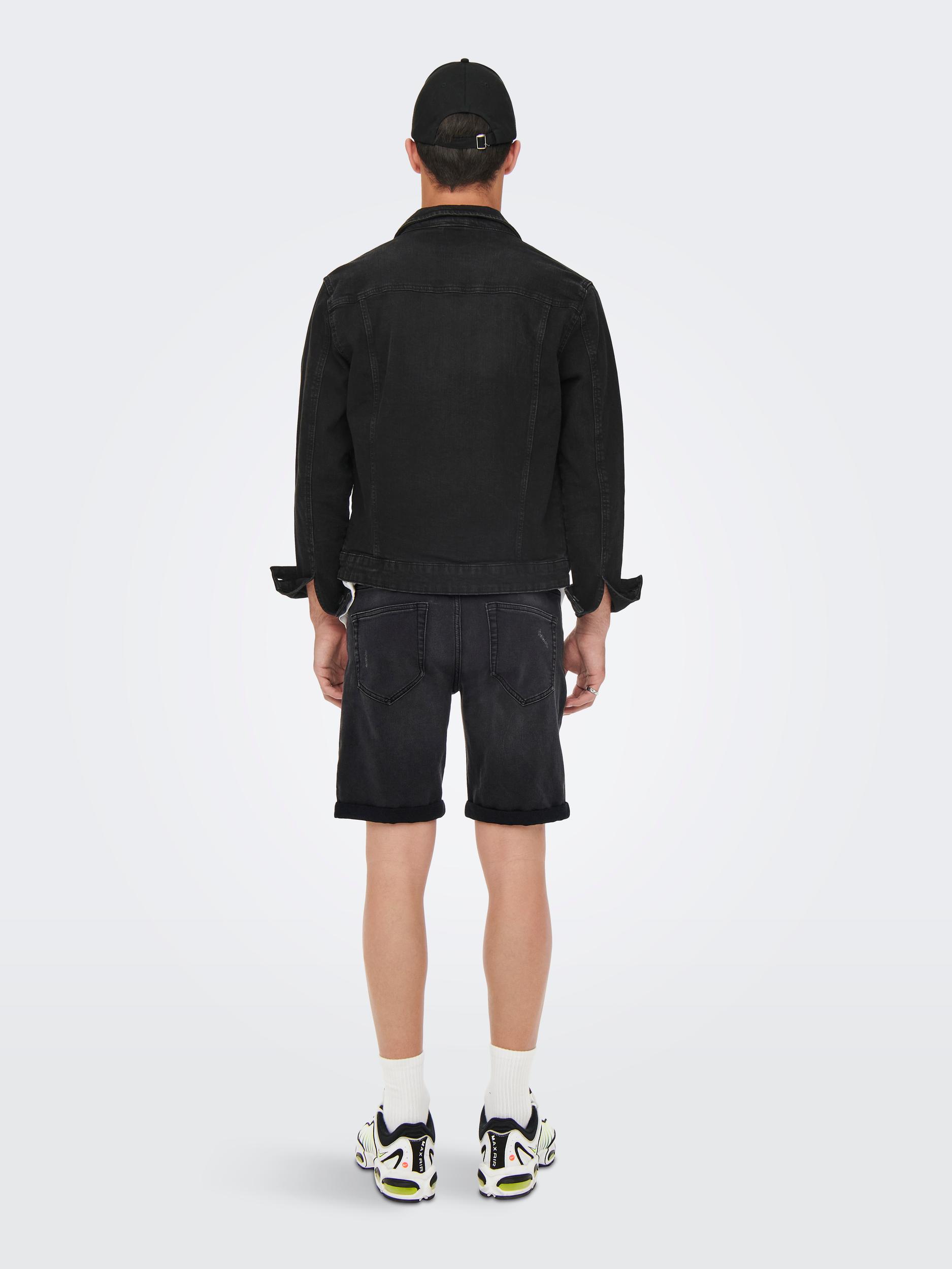 Only & Sons Jeansshort ONSPLY BLACK DAMAGE JOG PK 1892