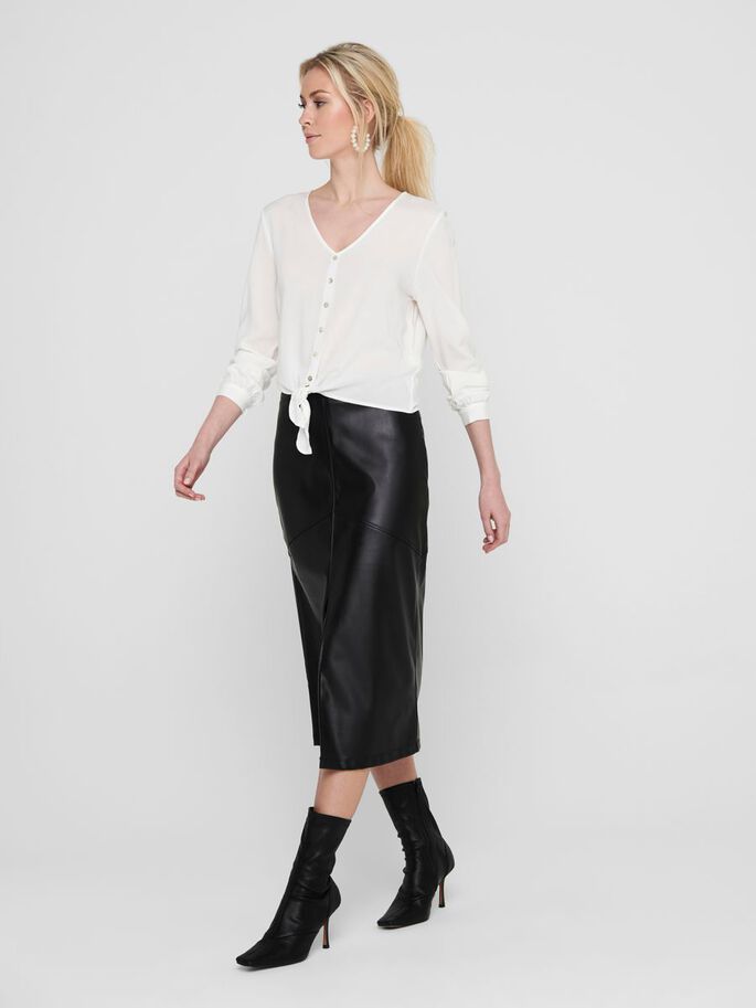 Only T-Shirt ONLNINA LIFE LS TIE SHIRT