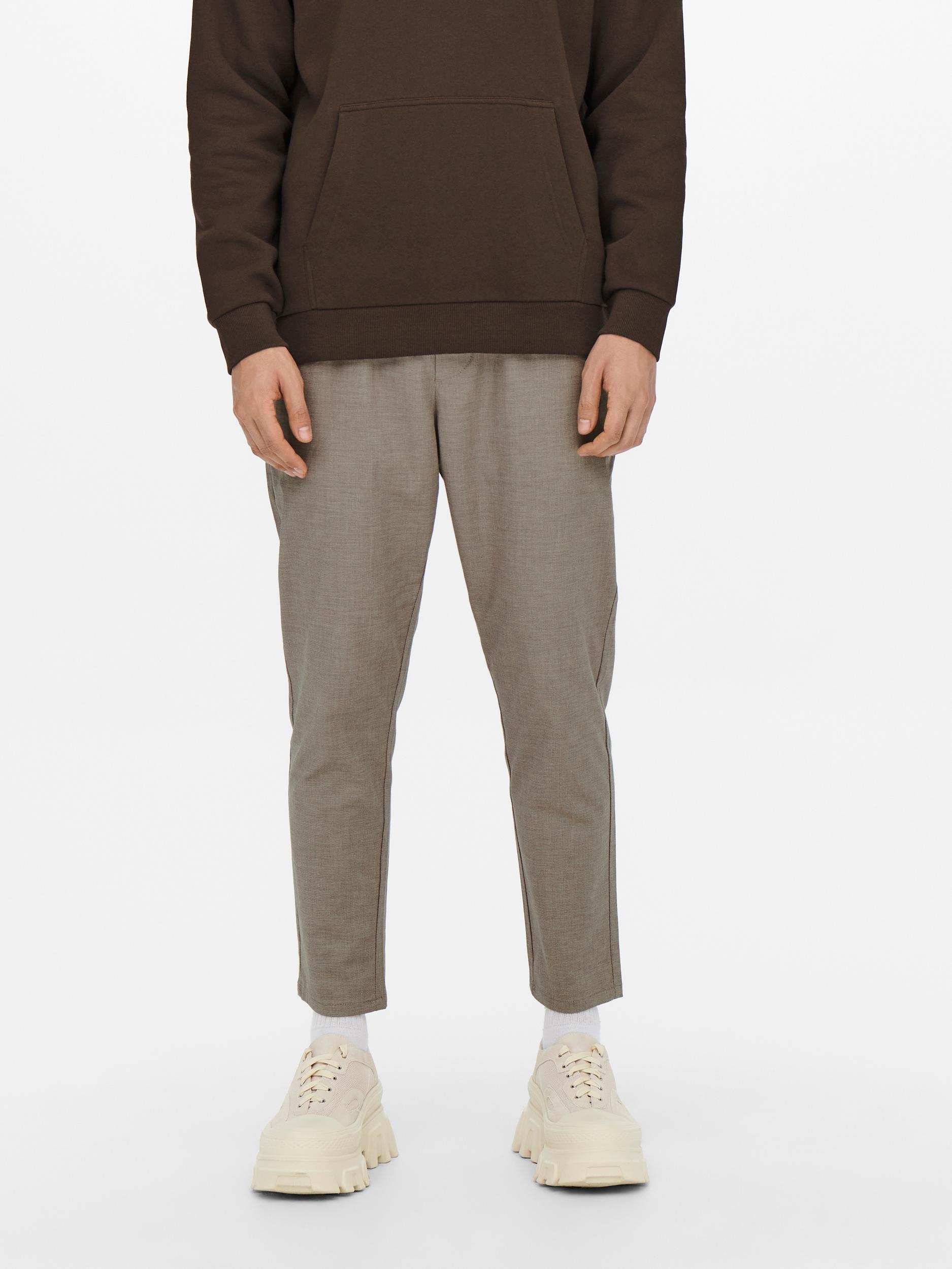 Only & Sons Freizeithose ONSLINUS CROP MELANGE PANTS GW 1456 NOOS