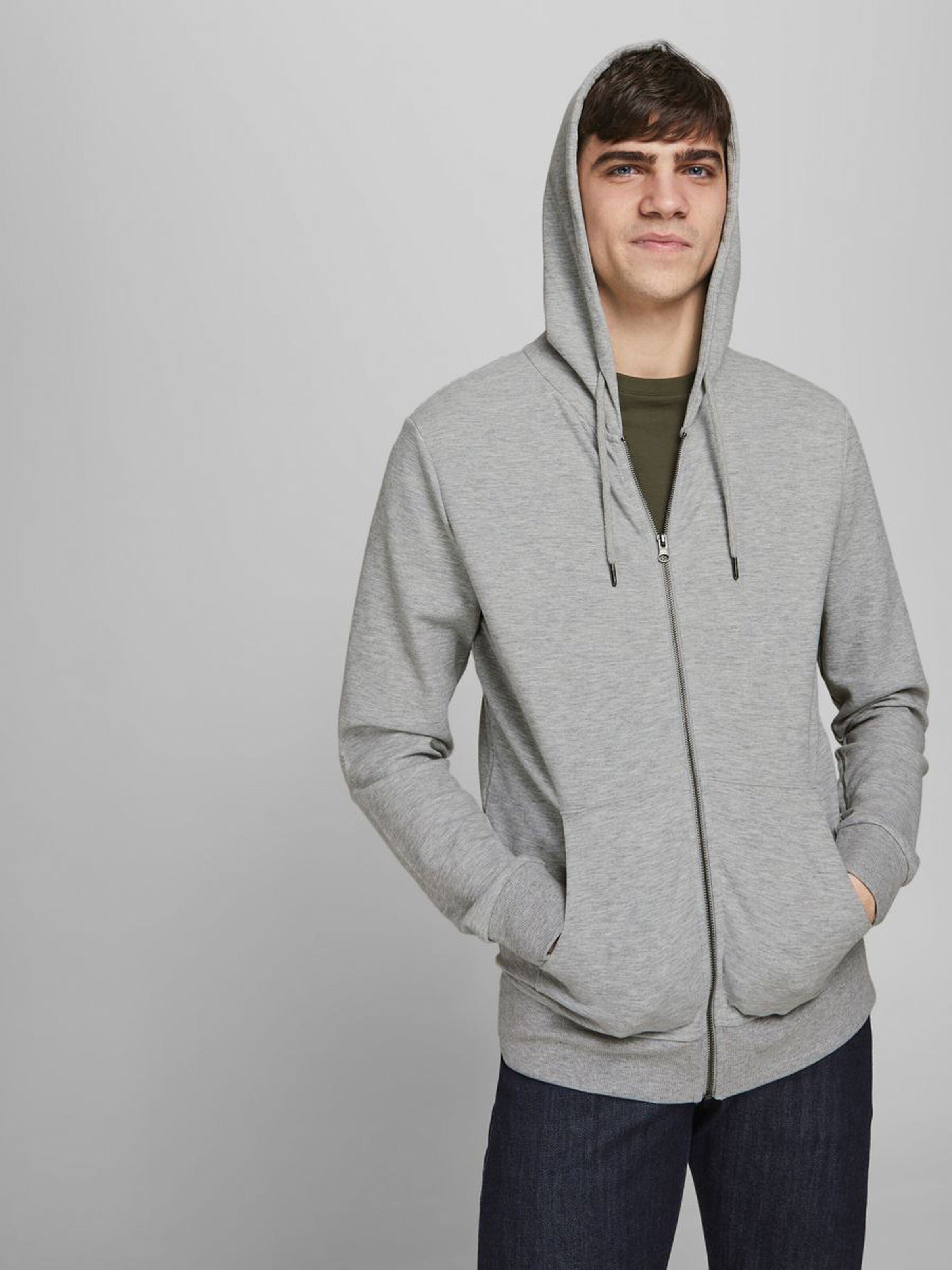 Jack & Jones Sweatjacke  JJEBASIC SWEAT ZIP HOOD