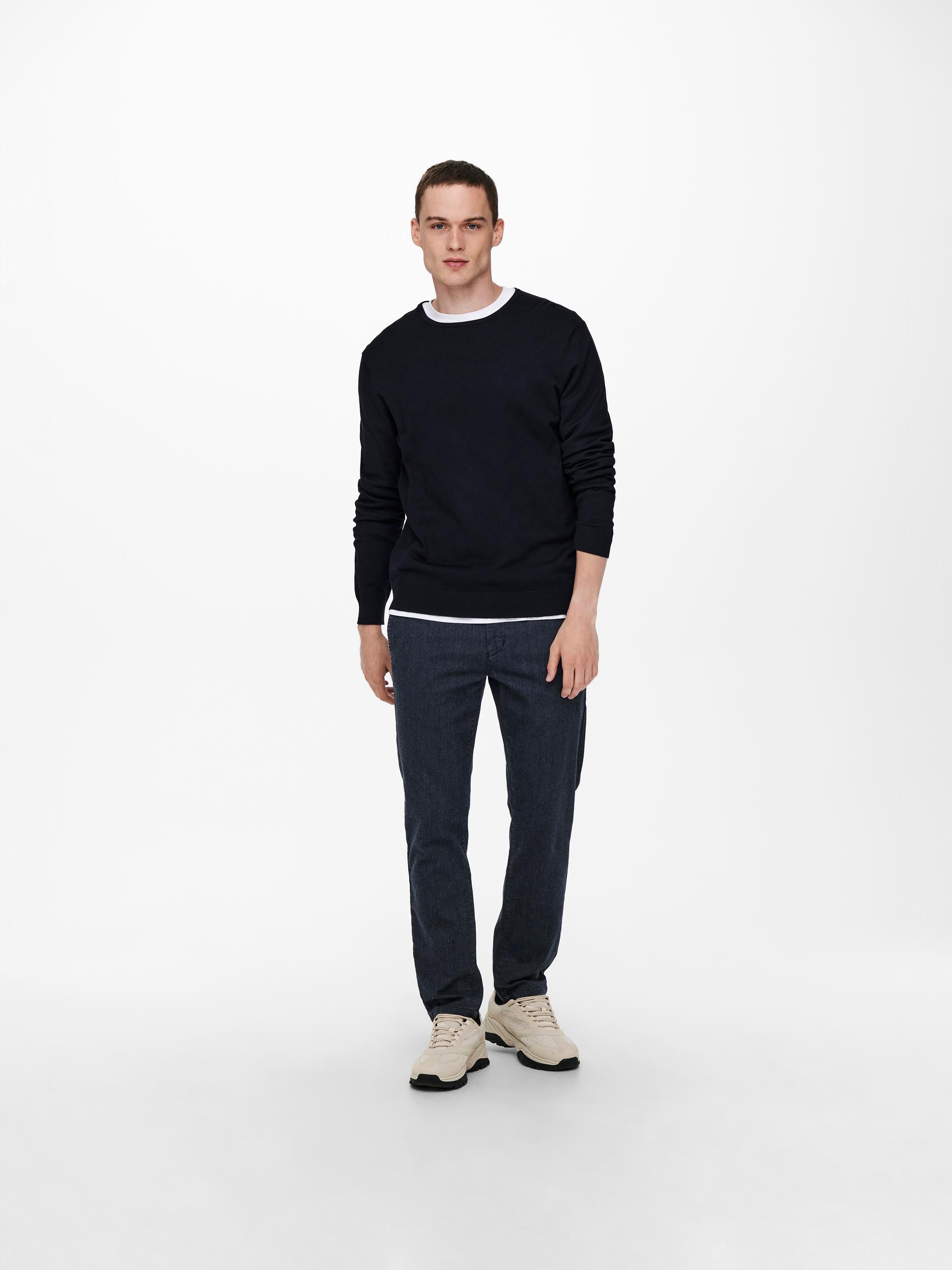 Only & Sons Pullover ONSWYLER LIFE LS CREW KNIT NOOS