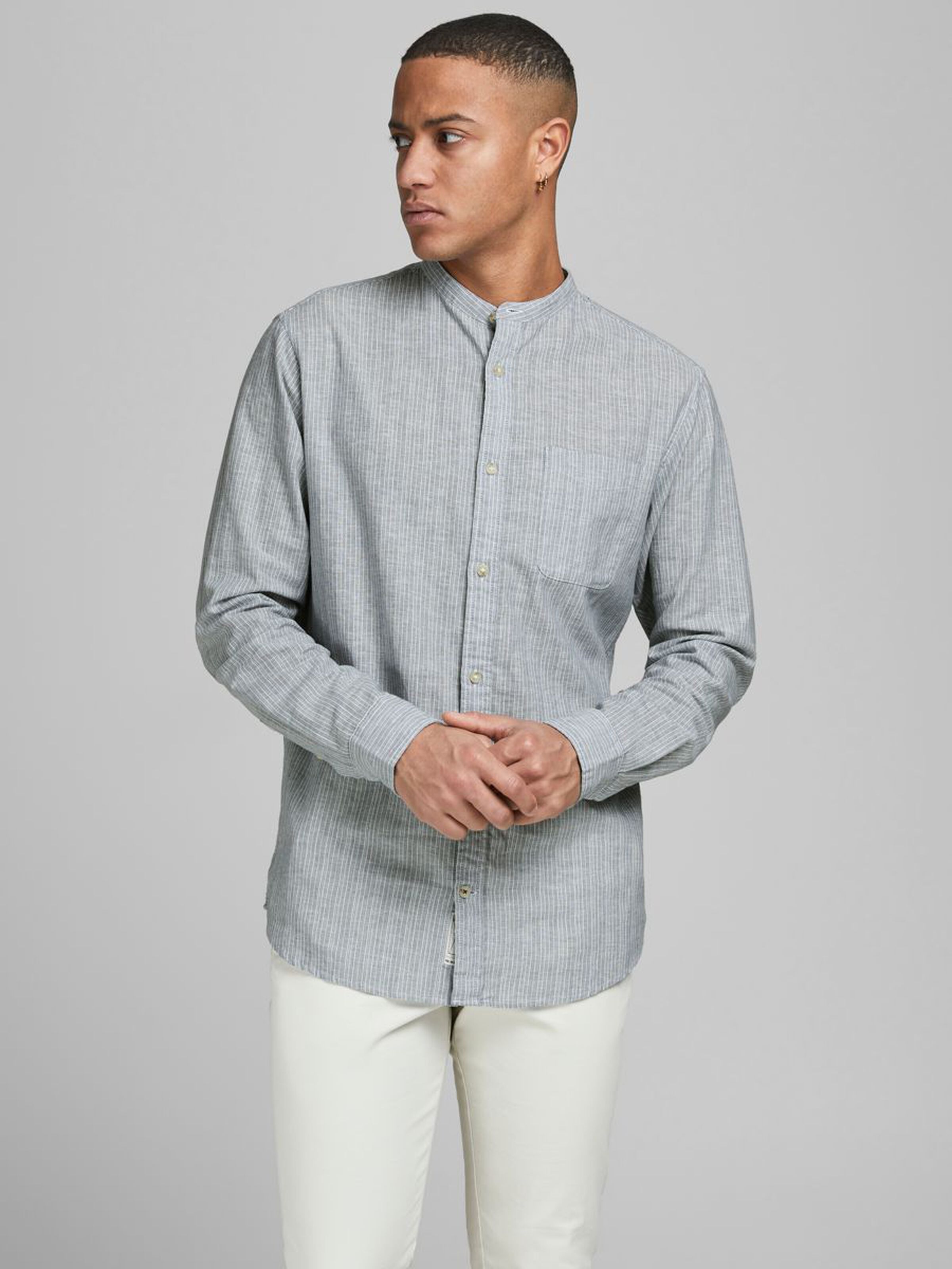 Jack & Jones Hemd JPRBLUSUMMER CHESTER BAND SHIRT LS