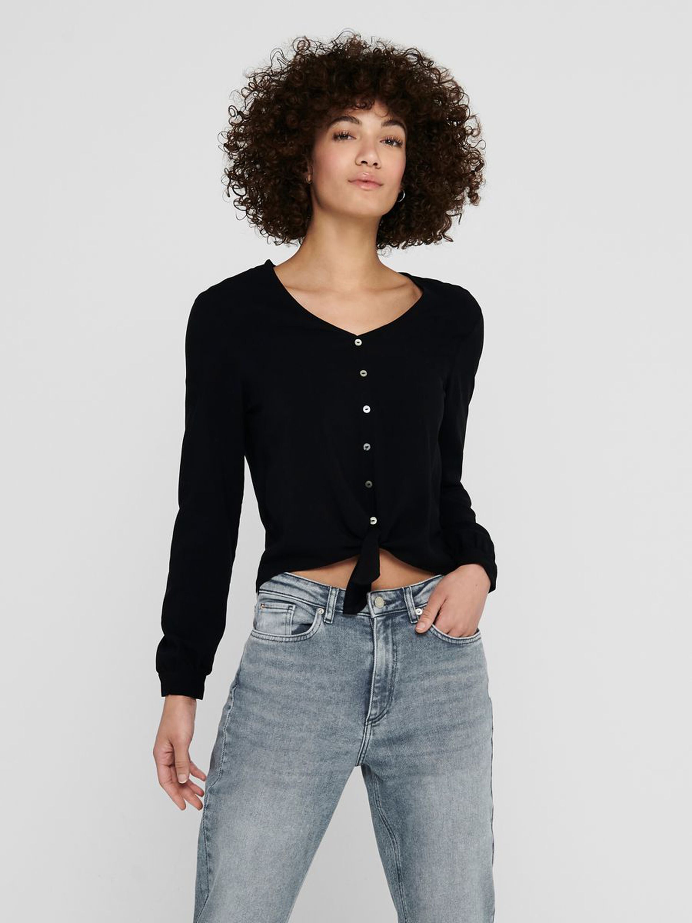 Only T-Shirt ONLNINA LIFE LS TIE SHIRT