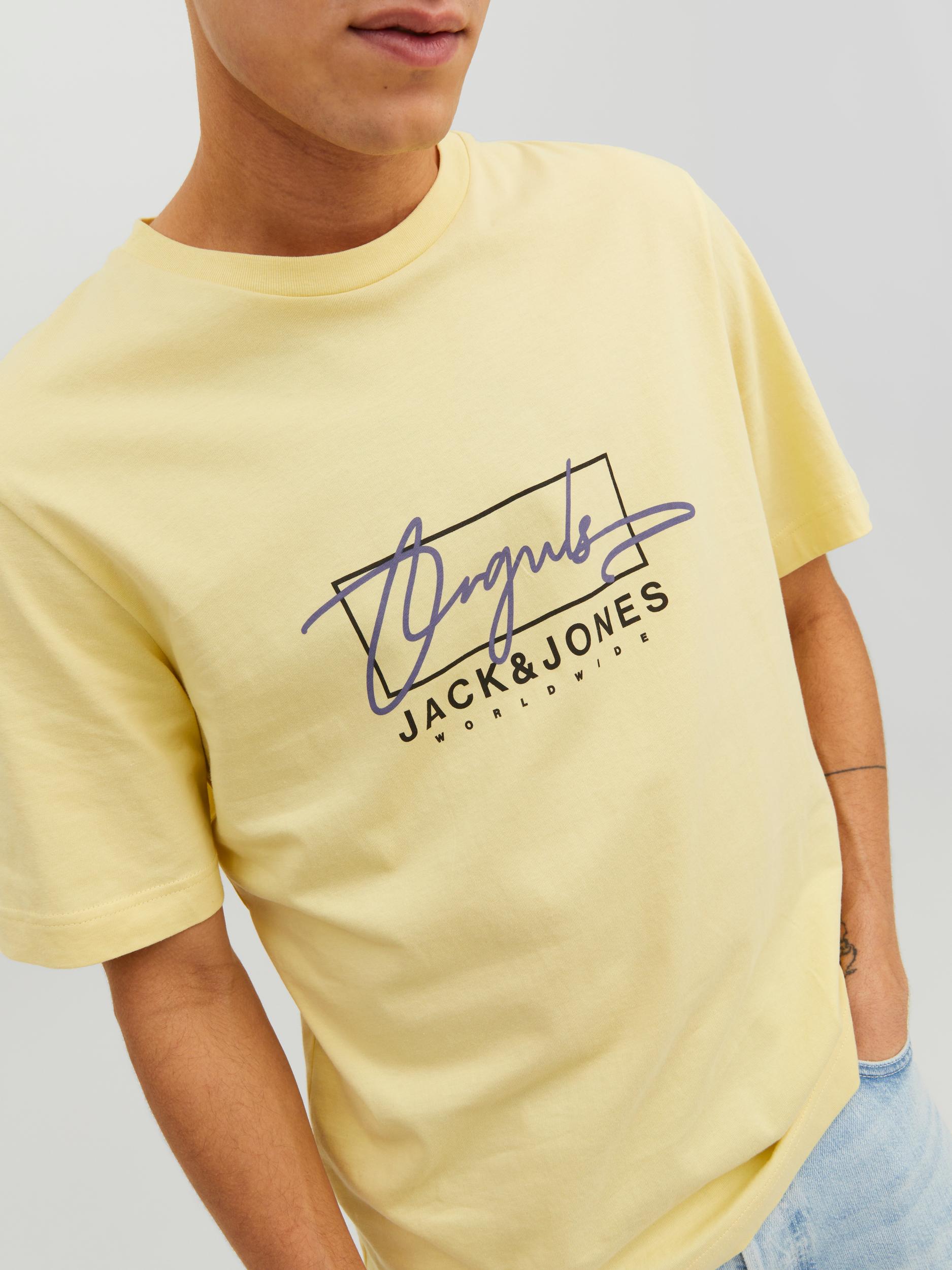 JACK & JONES T-SHIRT JORSPLASH BRANDING TEE SS CREW NECK