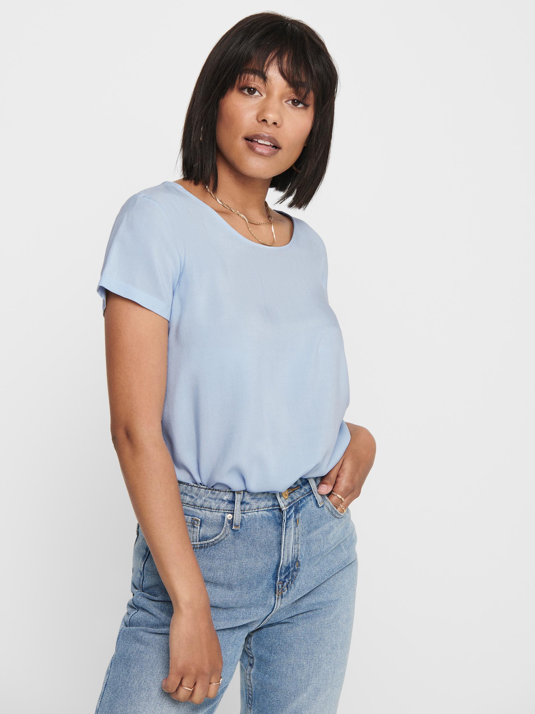 ONLY T-SHIRT ONLFIRST ONE LIFE SS SOLID TOP