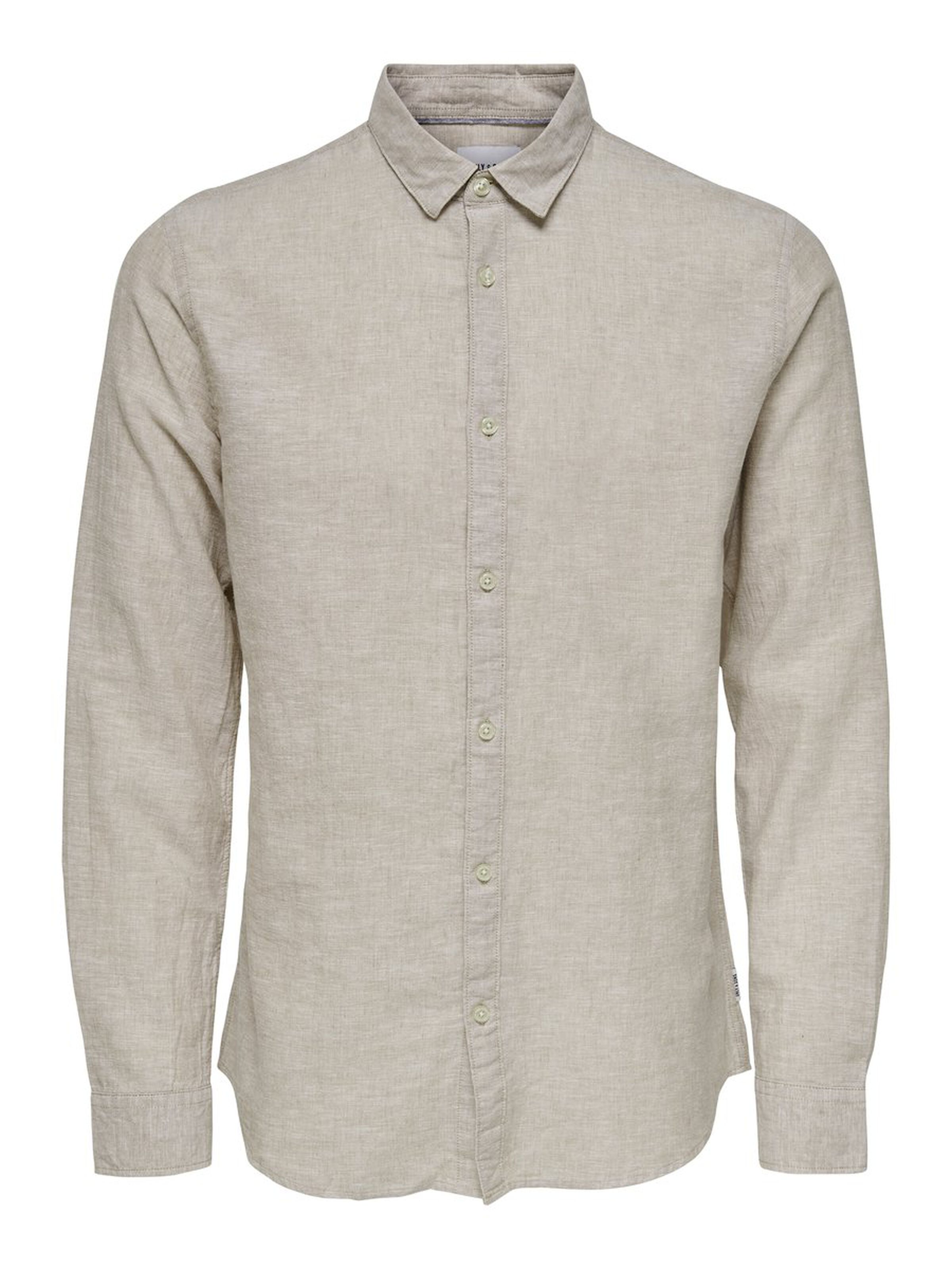 Only & Sons Leinenhemd ONSCAIDEN LIFE LS SOLID LINEN SHIRT 