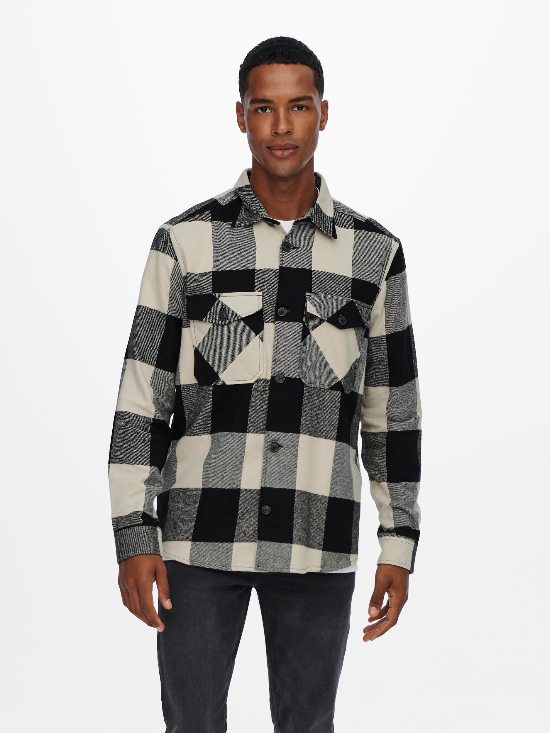 Only & Sons Hemd ONSMILO LS CHECK OVERSHIRT NOOS
