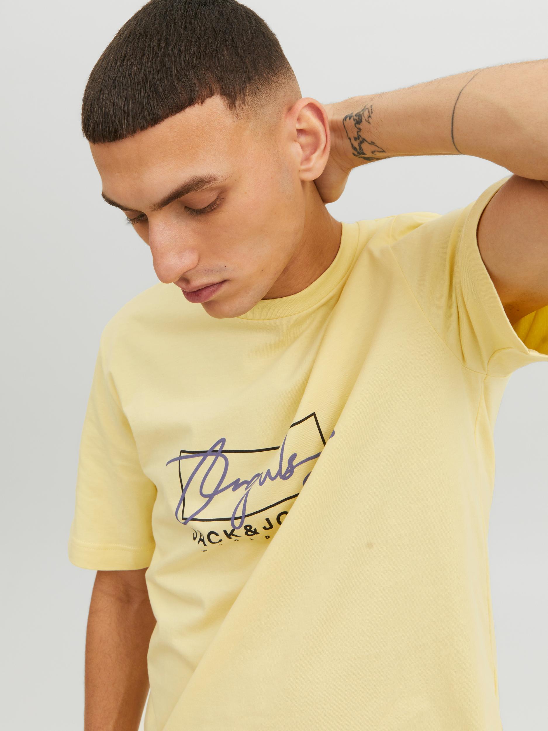 JACK & JONES T-SHIRT JORSPLASH BRANDING TEE SS CREW NECK