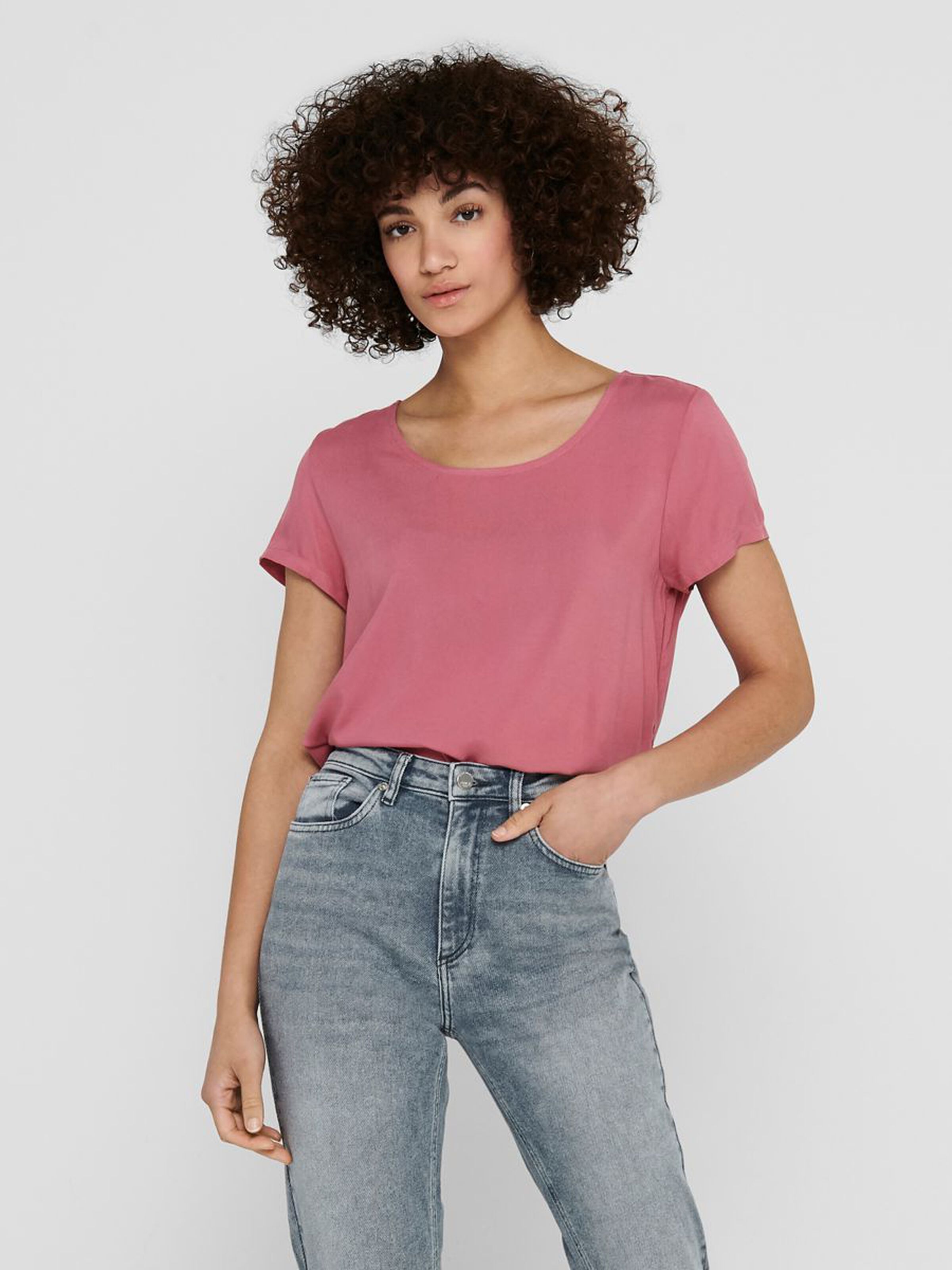 ONLY T-SHIRT ONLFIRST ONE LIFE SS SOLID TOP