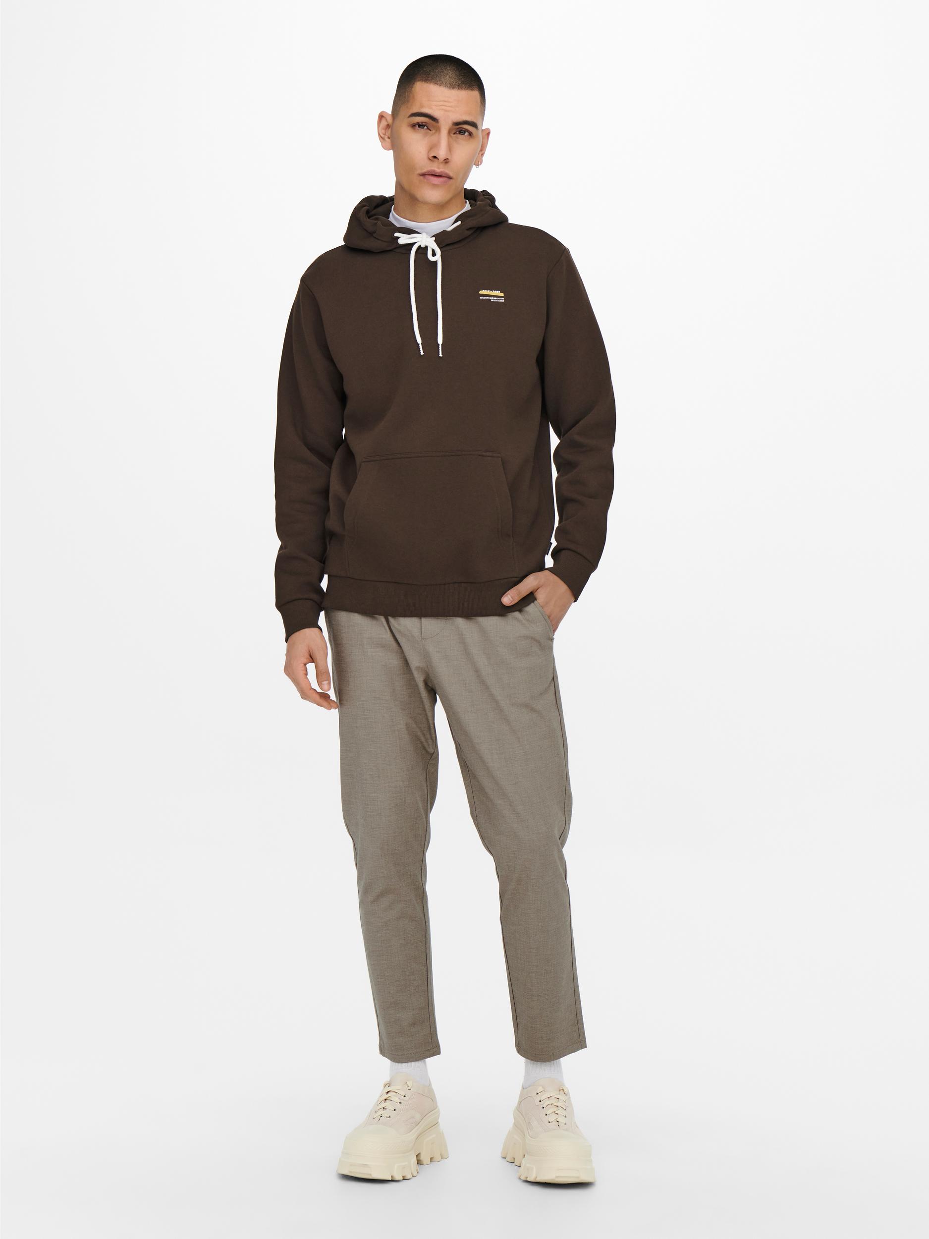 Only & Sons Freizeithose ONSLINUS CROP MELANGE PANTS GW 1456 NOOS