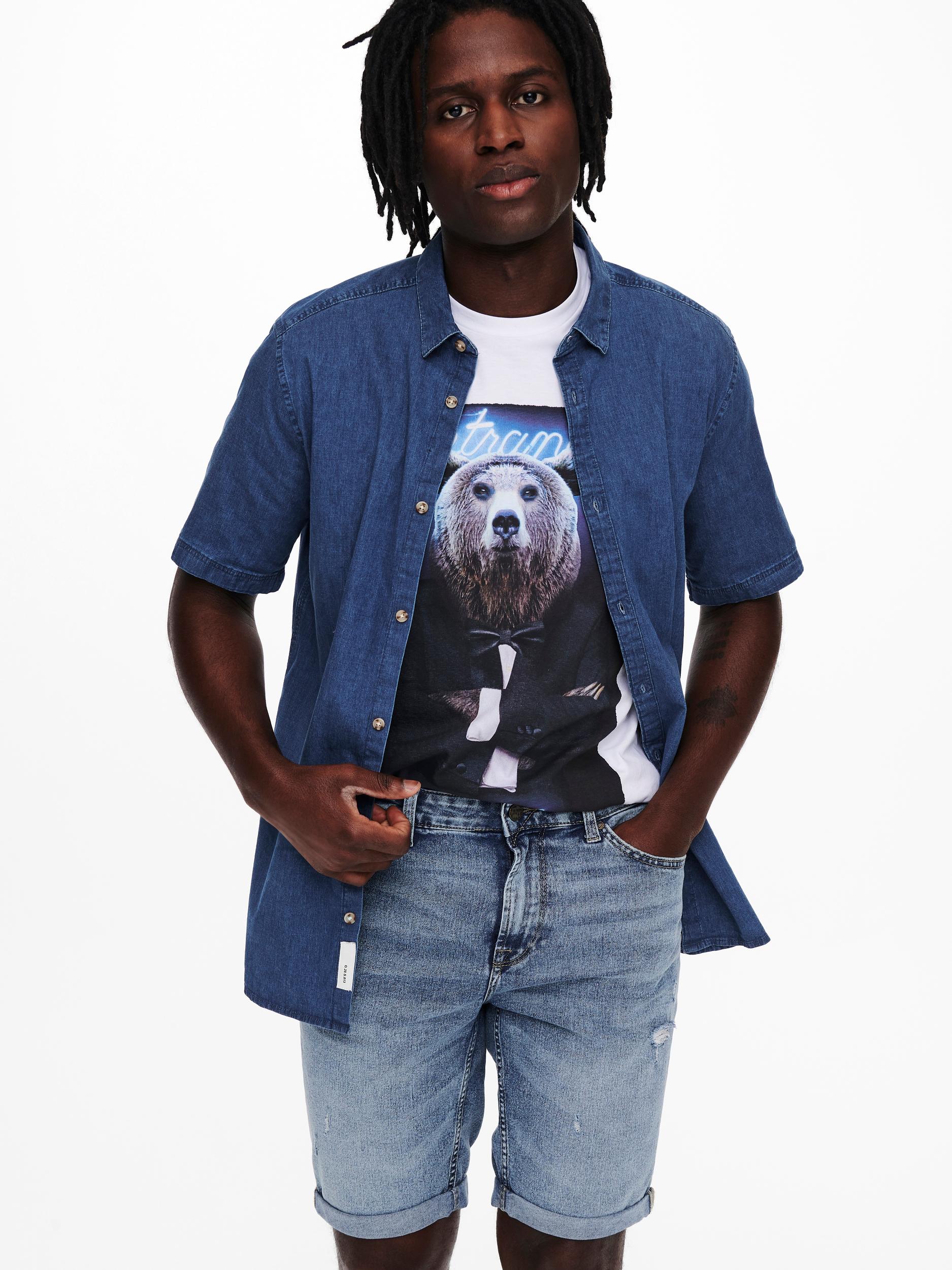 Only & Sons Shorts ONSPLY LIFE BLUE SHORTS PK 9567 NOOS