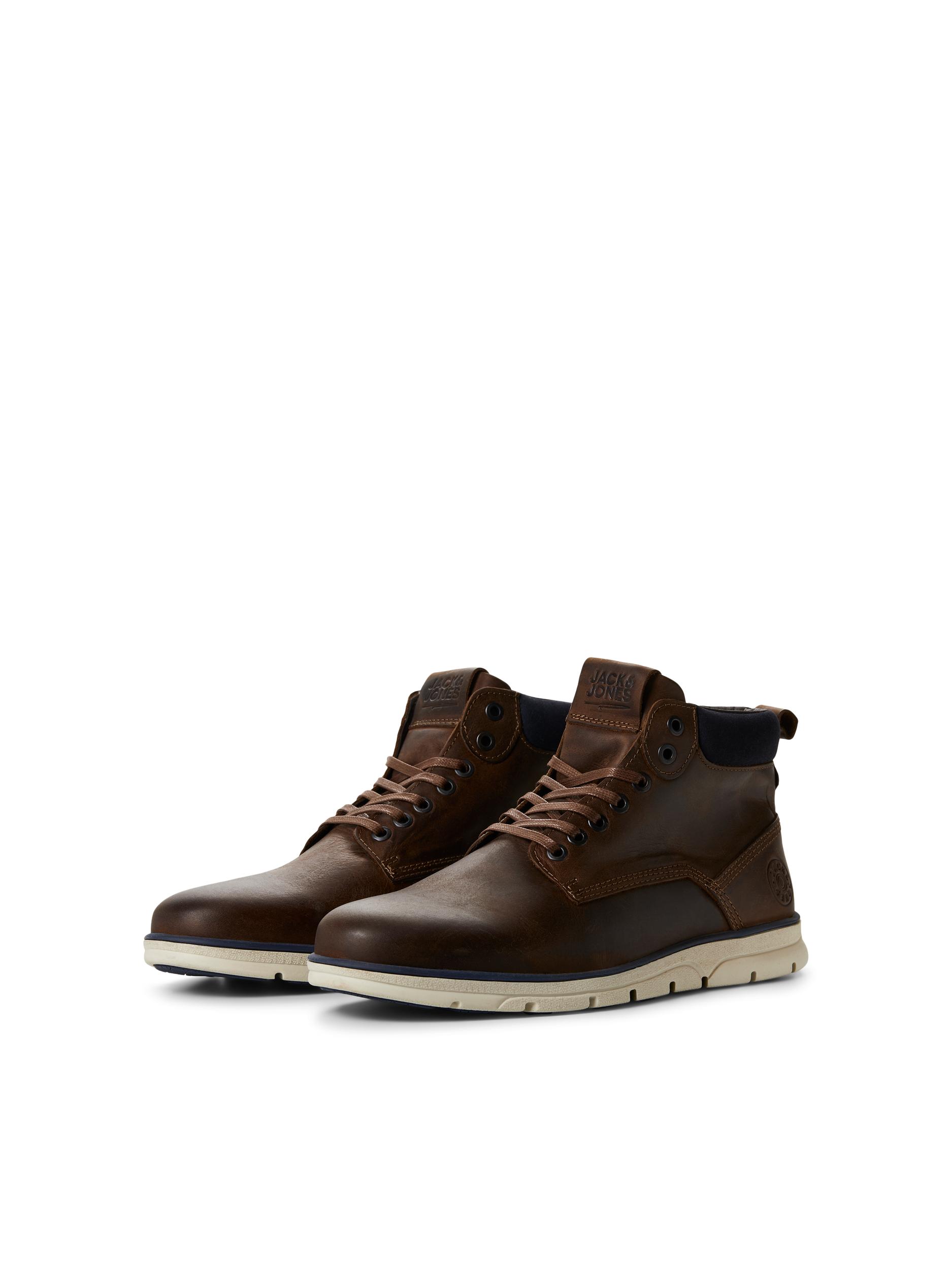 Jack & Jones JFWTUBAR LEATHER BRANDY SH
