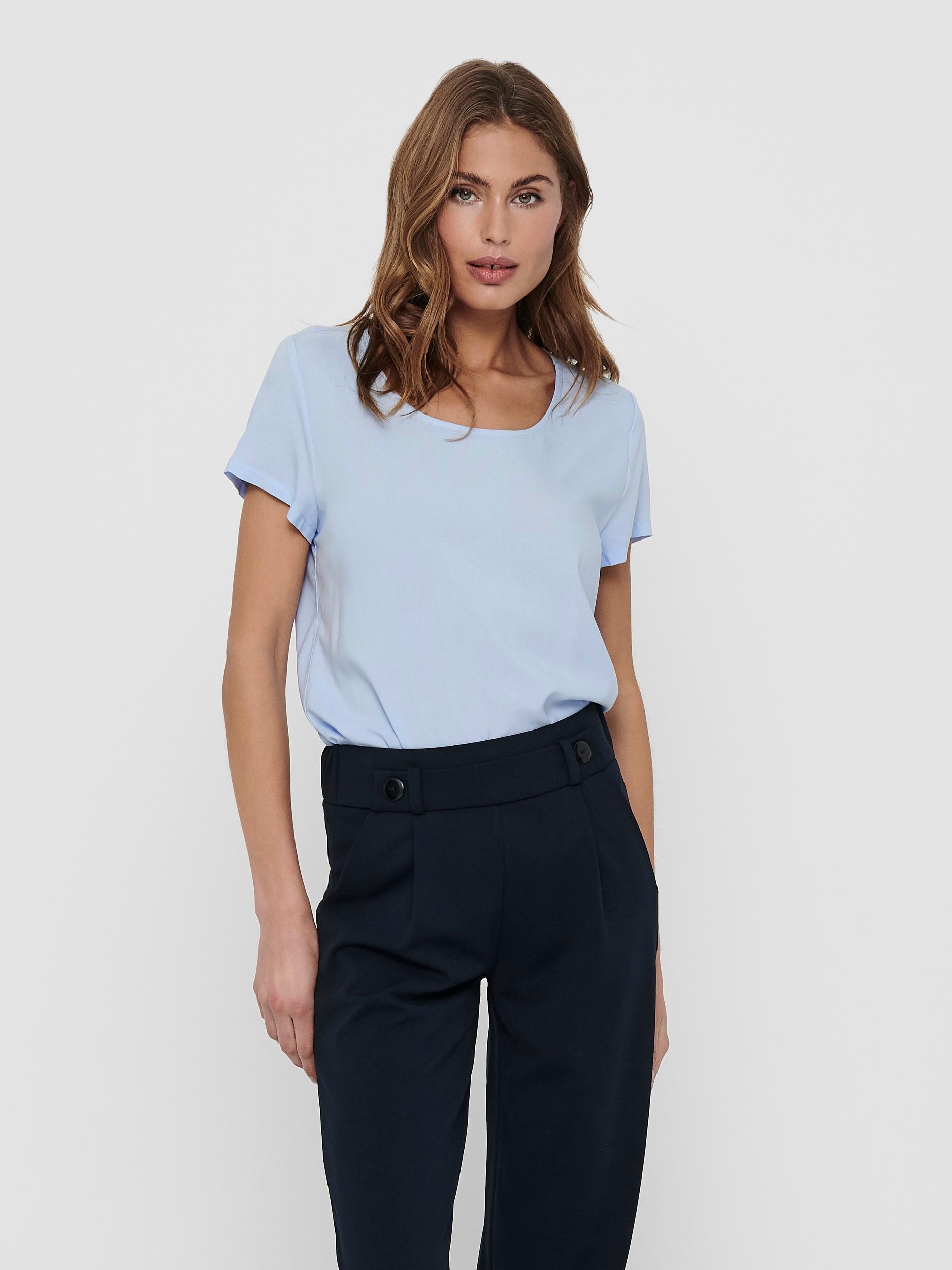 ONLY T-SHIRT ONLFIRST ONE LIFE SS SOLID TOP