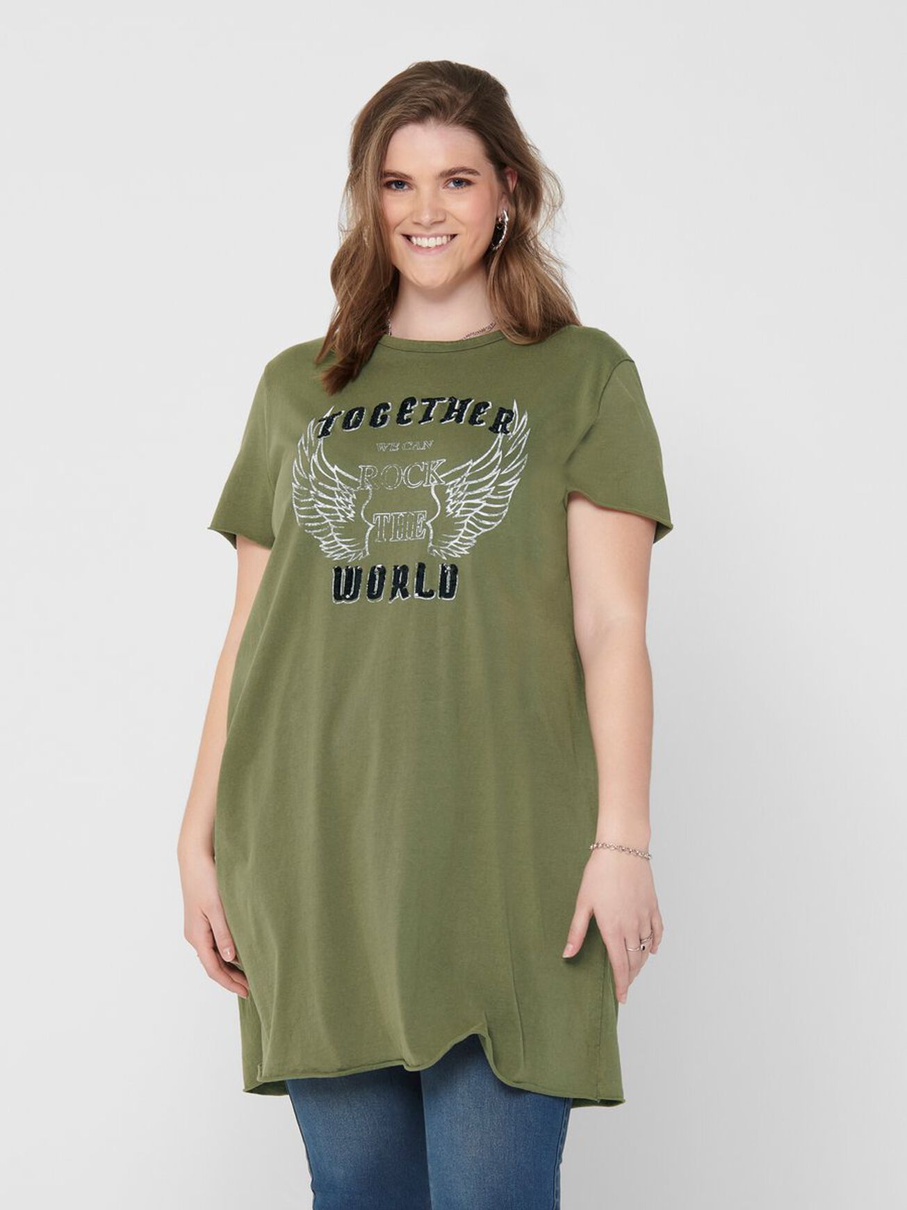 Carmakoma Kleid CARNESS LIFE SS TUNIC TEE A SHAPE