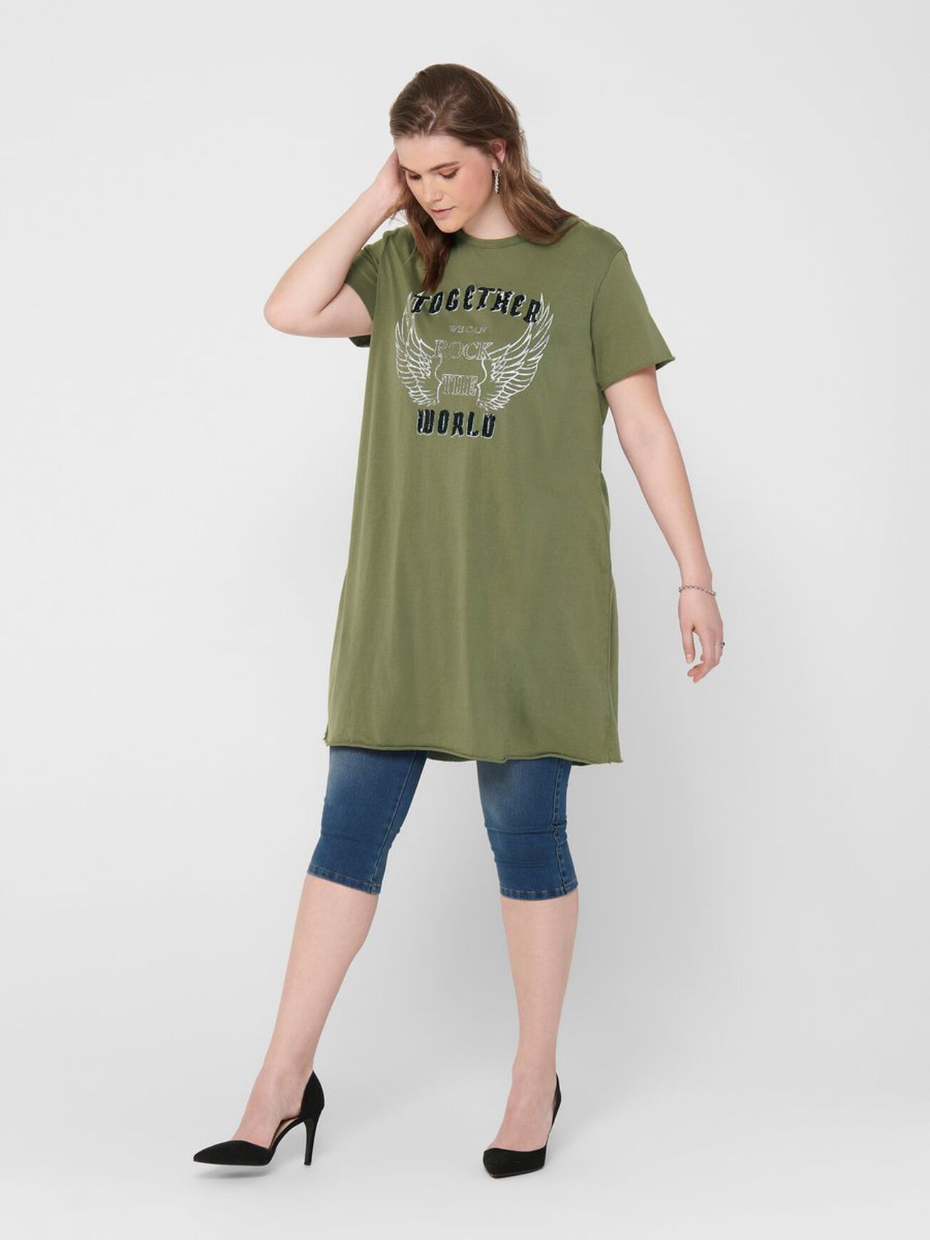 Carmakoma Kleid CARNESS LIFE SS TUNIC TEE A SHAPE