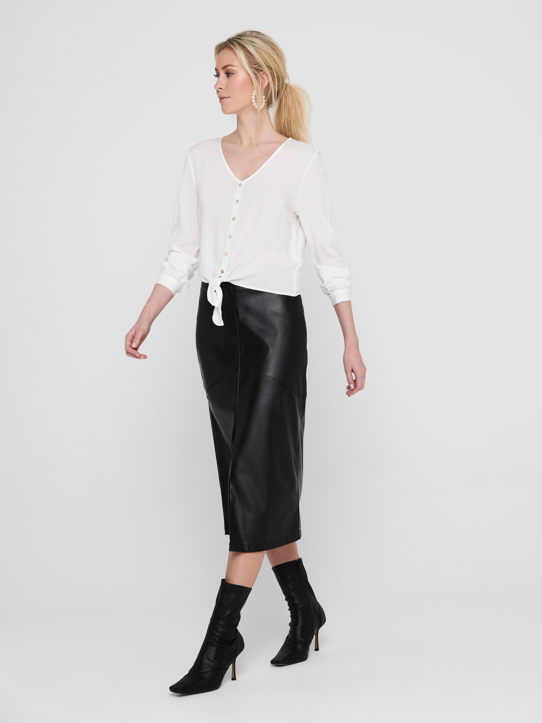 Only T-Shirt ONLNINA LIFE LS TIE SHIRT