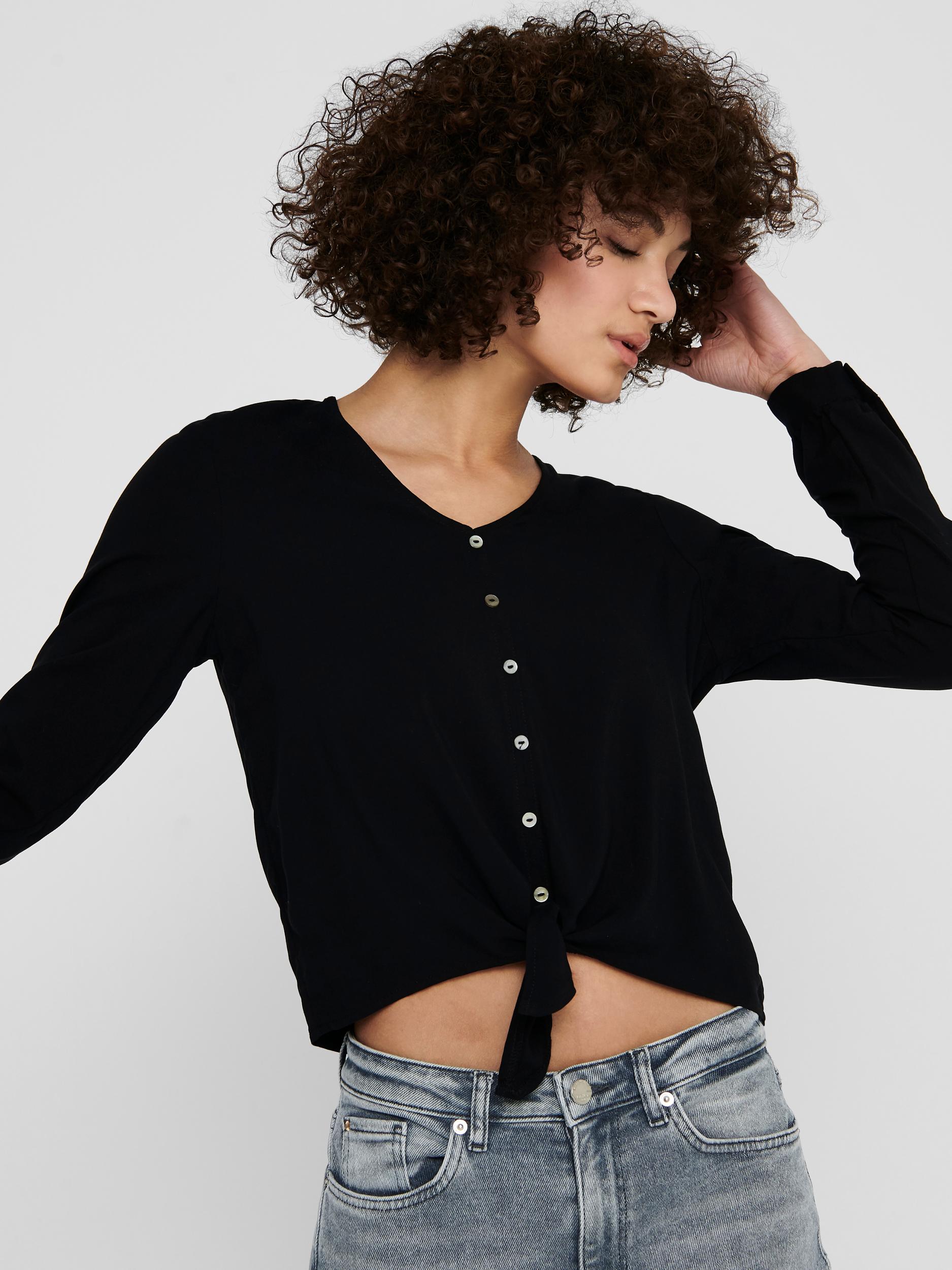 Only T-Shirt ONLNINA LIFE LS TIE SHIRT