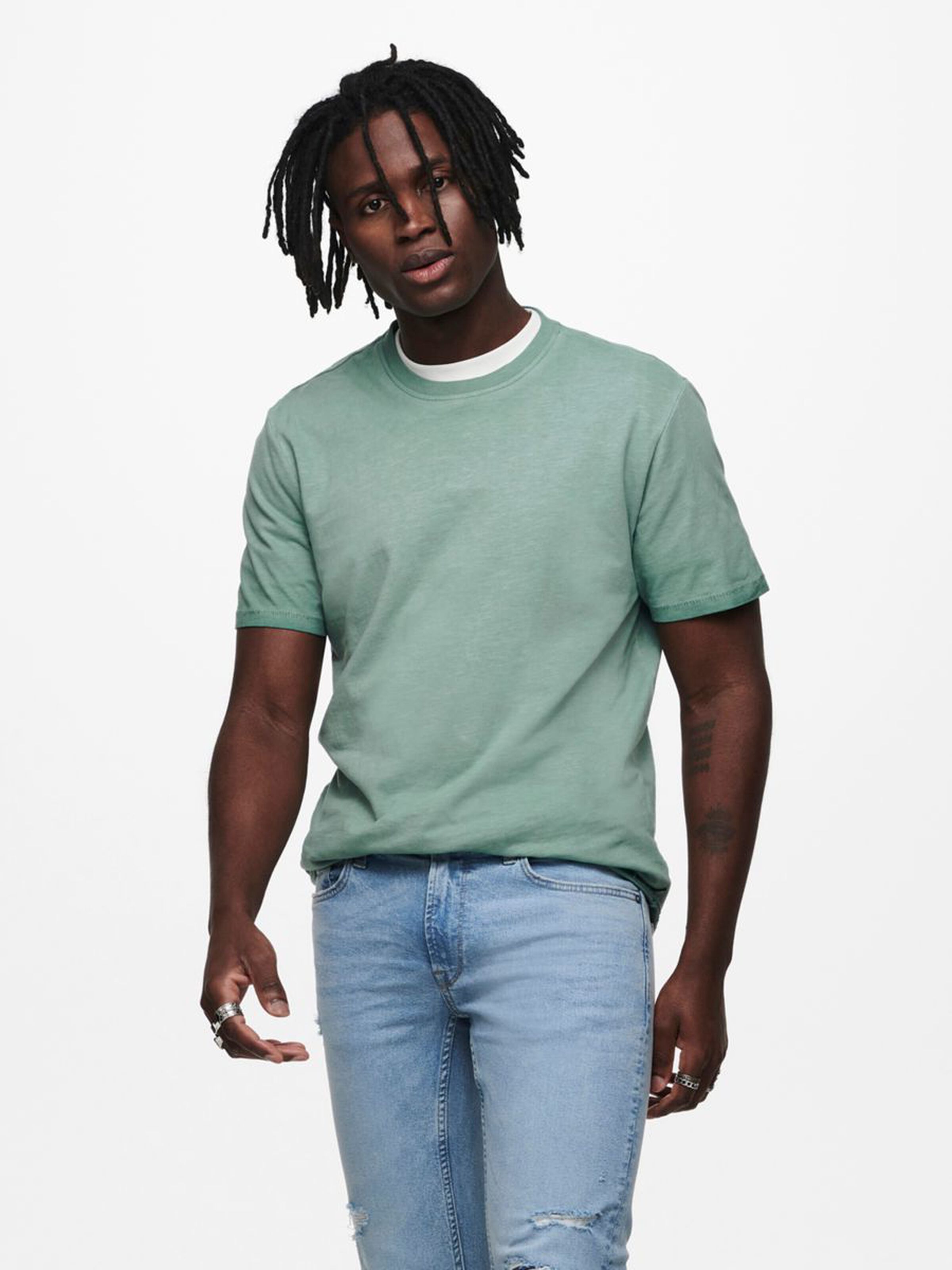 Only & Sons T-Shirt ONSMILLENIUM LIFE REG SS WASHED TEE